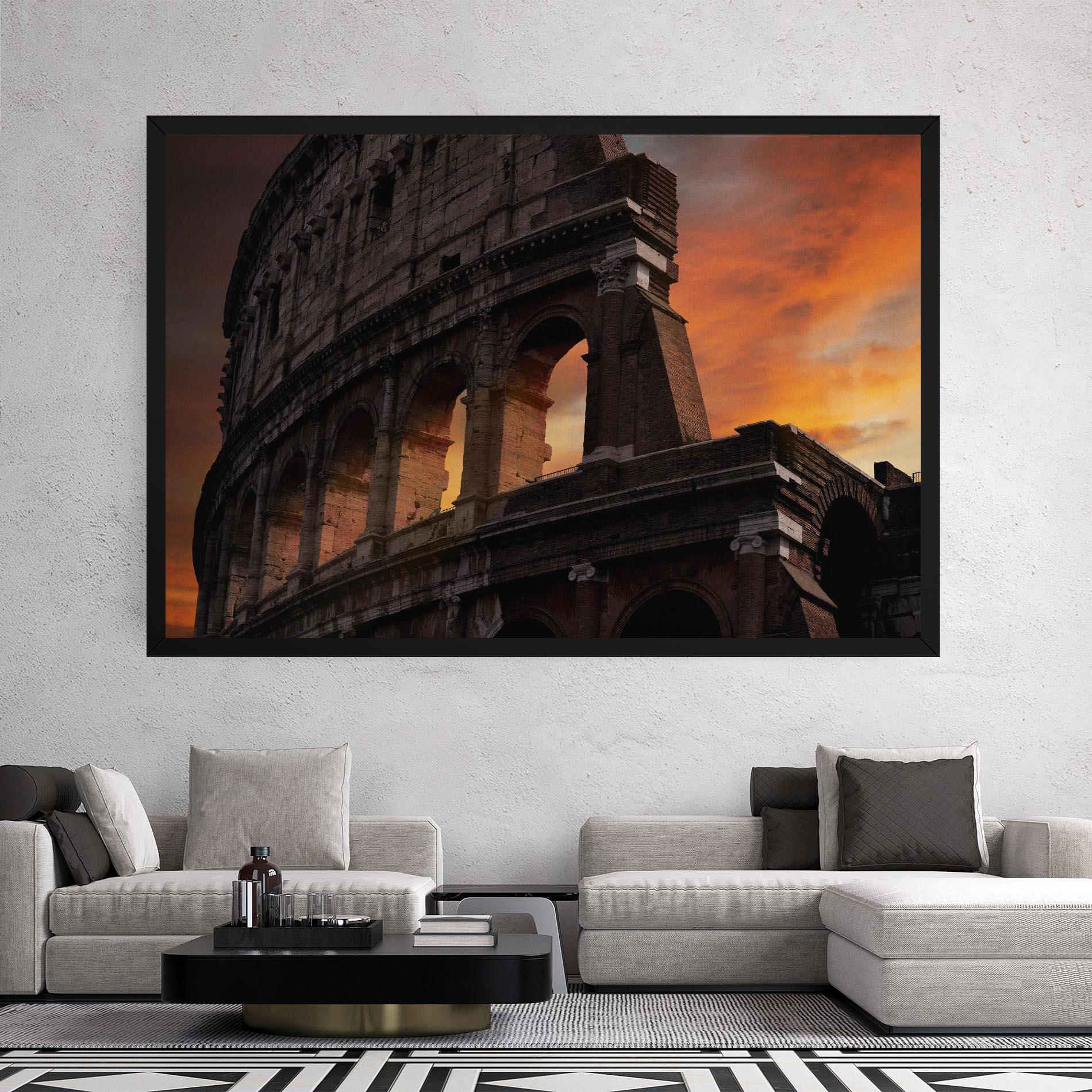 Tablou Canvas Colosseum Sunset mockup 2