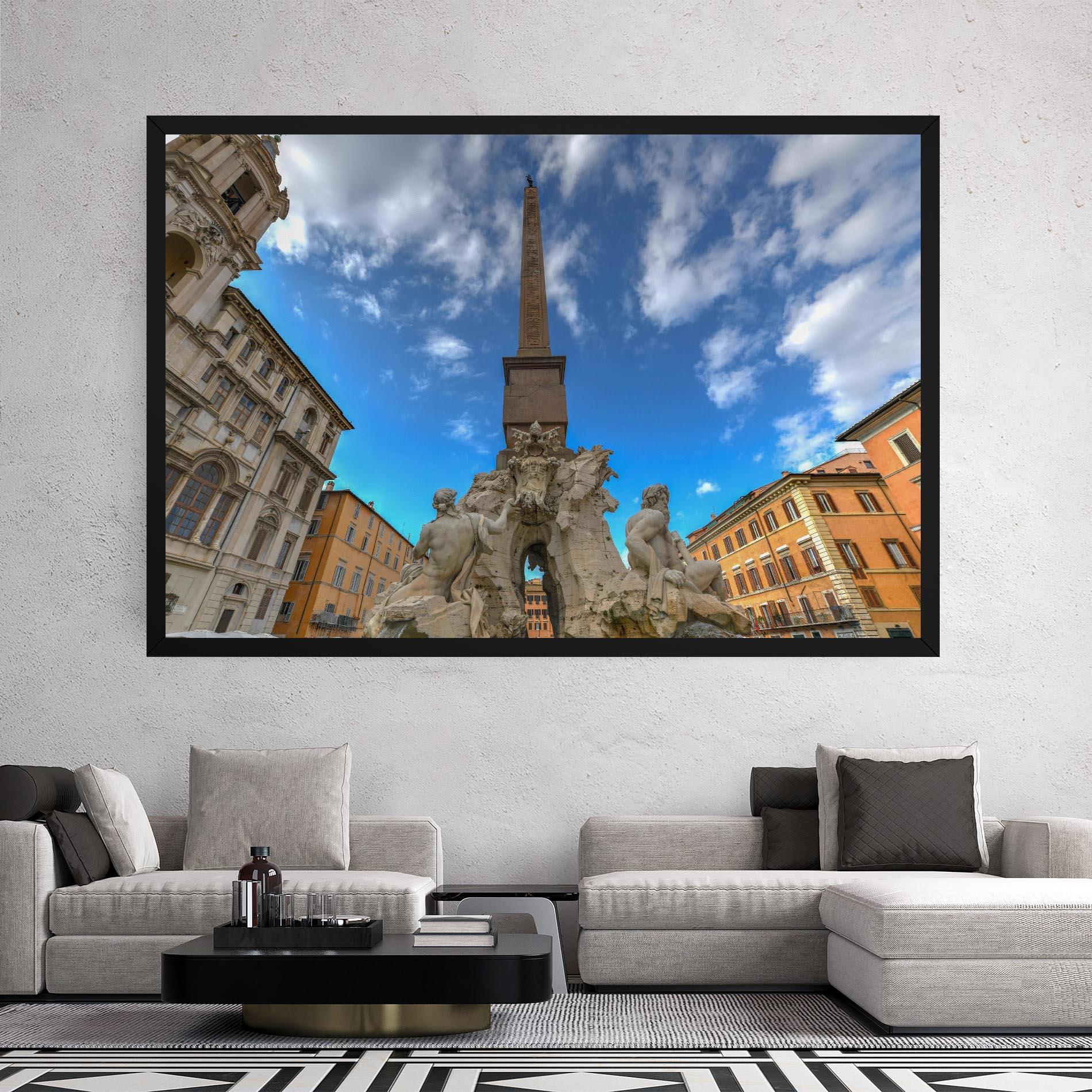 Tablou Canvas Piazza Navona Italy mockup 2
