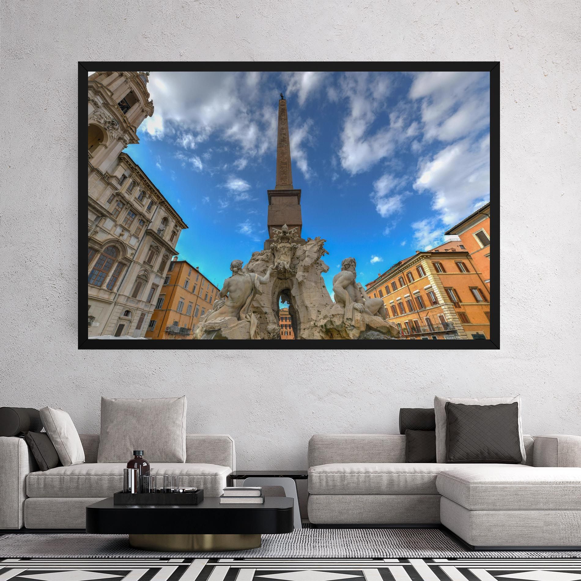 Piazza Navona Italy mockup 2