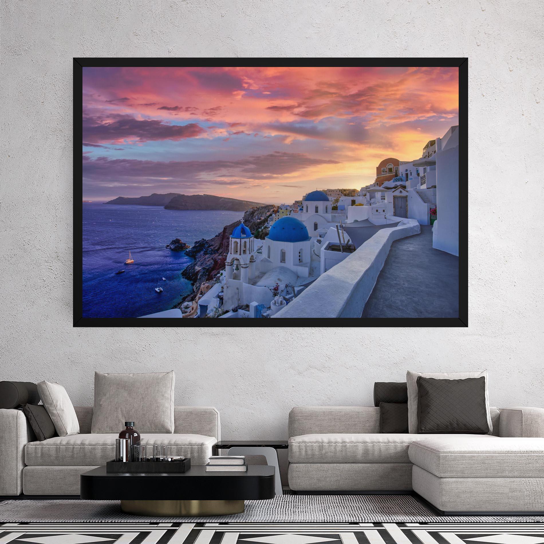 Tablou Canvas Santorini View mockup 2