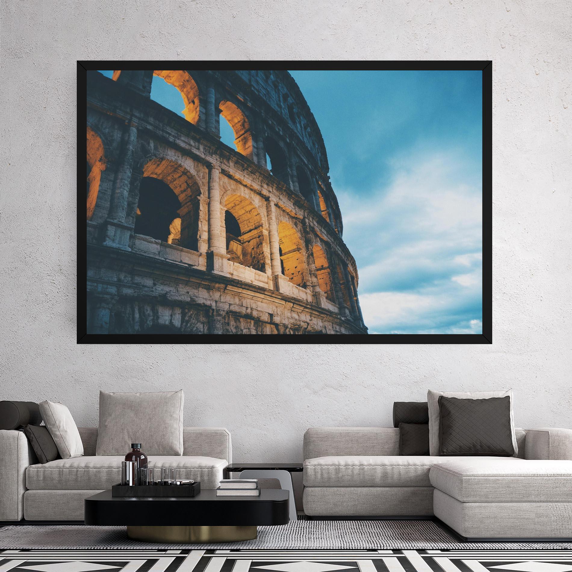Tablou Canvas Shadow Colosseum mockup 2