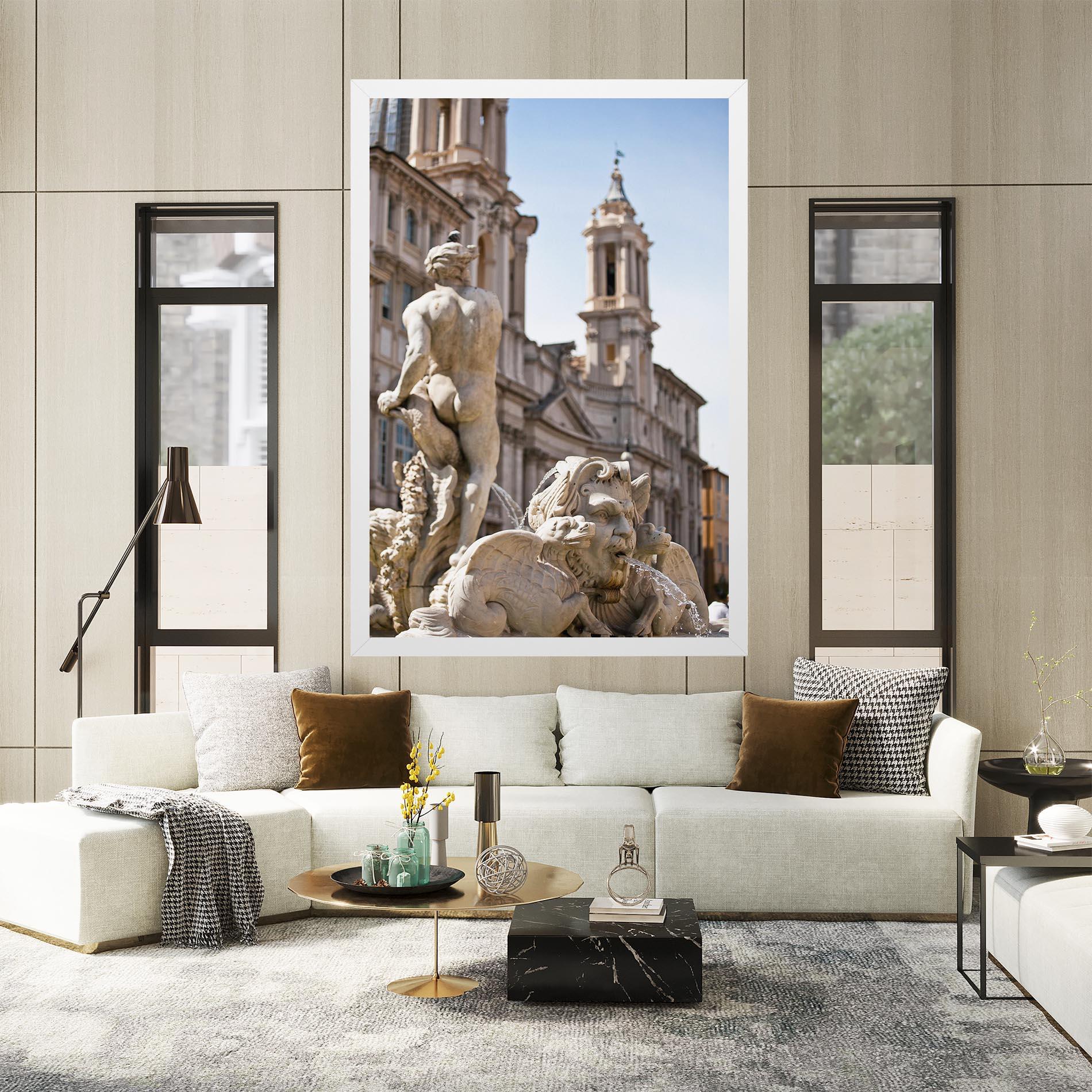 Tablou Canvas Baroque Statue Italy mockup 2