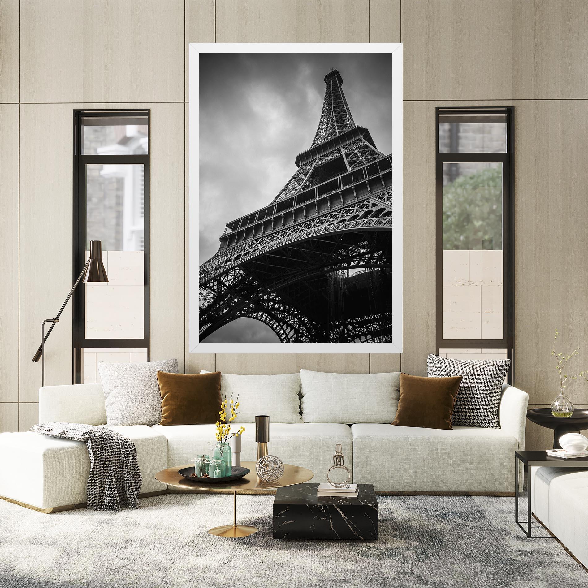Tablou Canvas Eiffel Grey Tower mockup 2