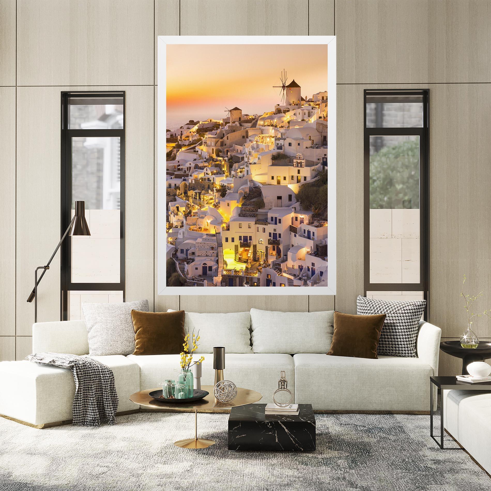 Tablou Canvas Santorini Greece mockup 2