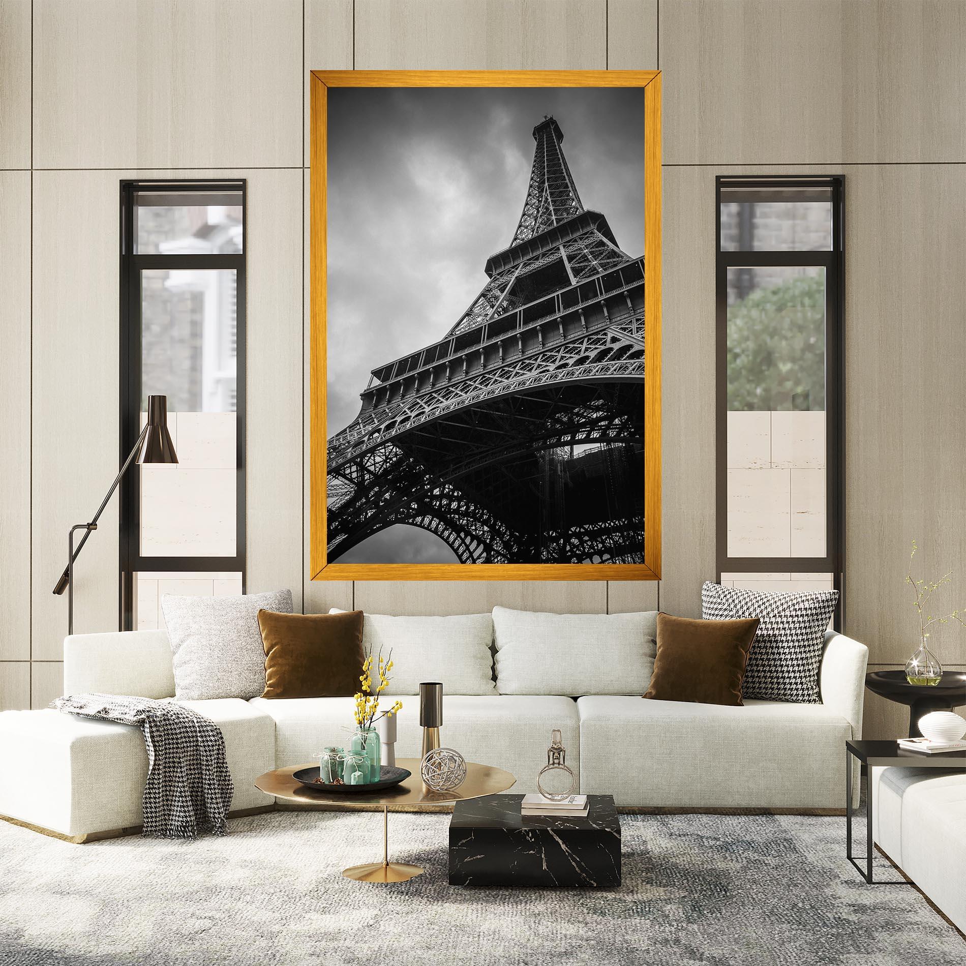 Tablou Canvas Eiffel Grey Tower mockup 2