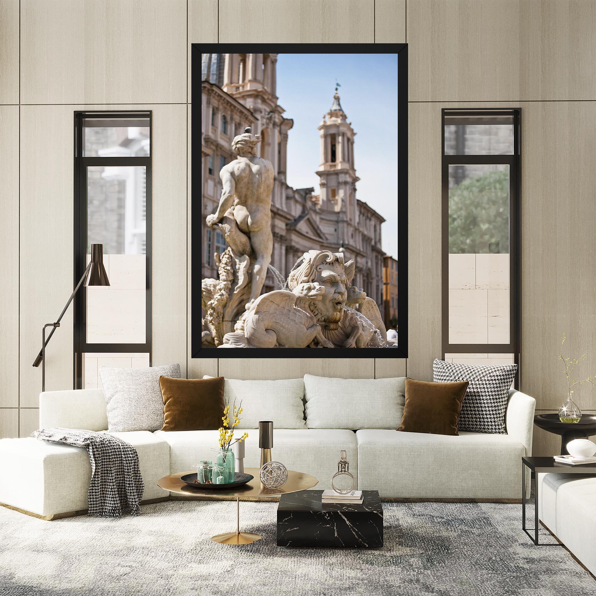 Tablou Canvas Baroque Statue Italy mockup 2