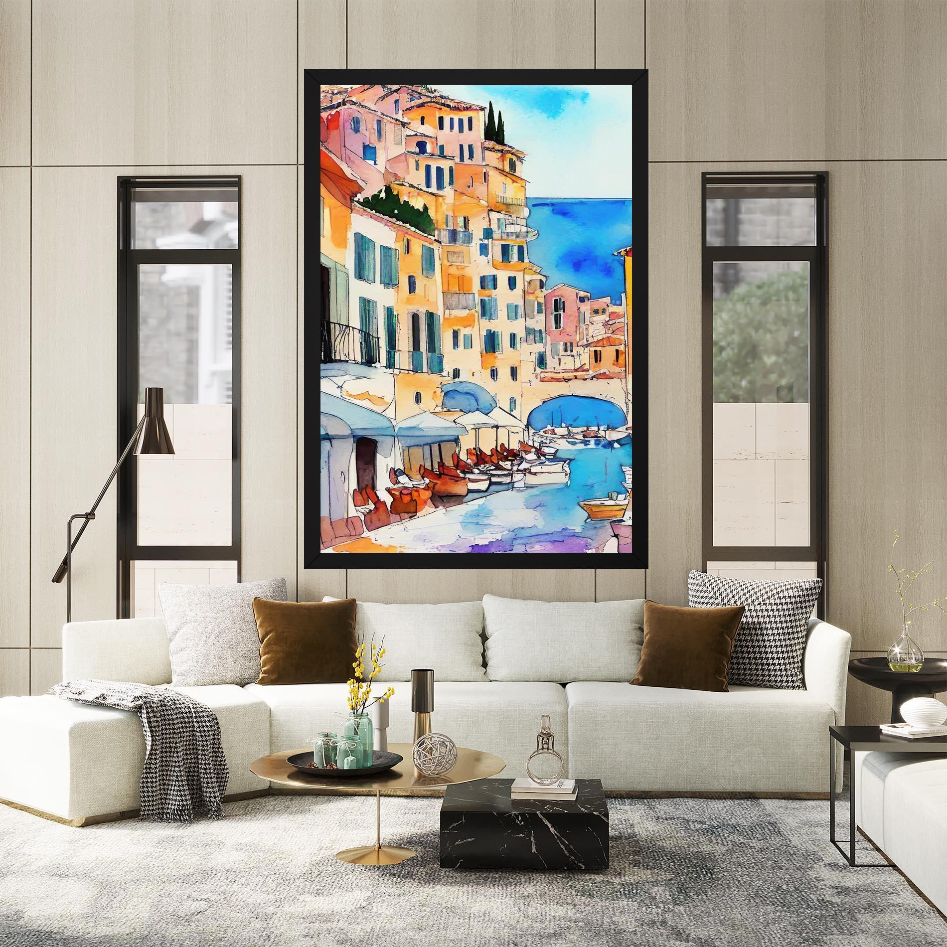 Tablou Canvas France Watercolor mockup 2