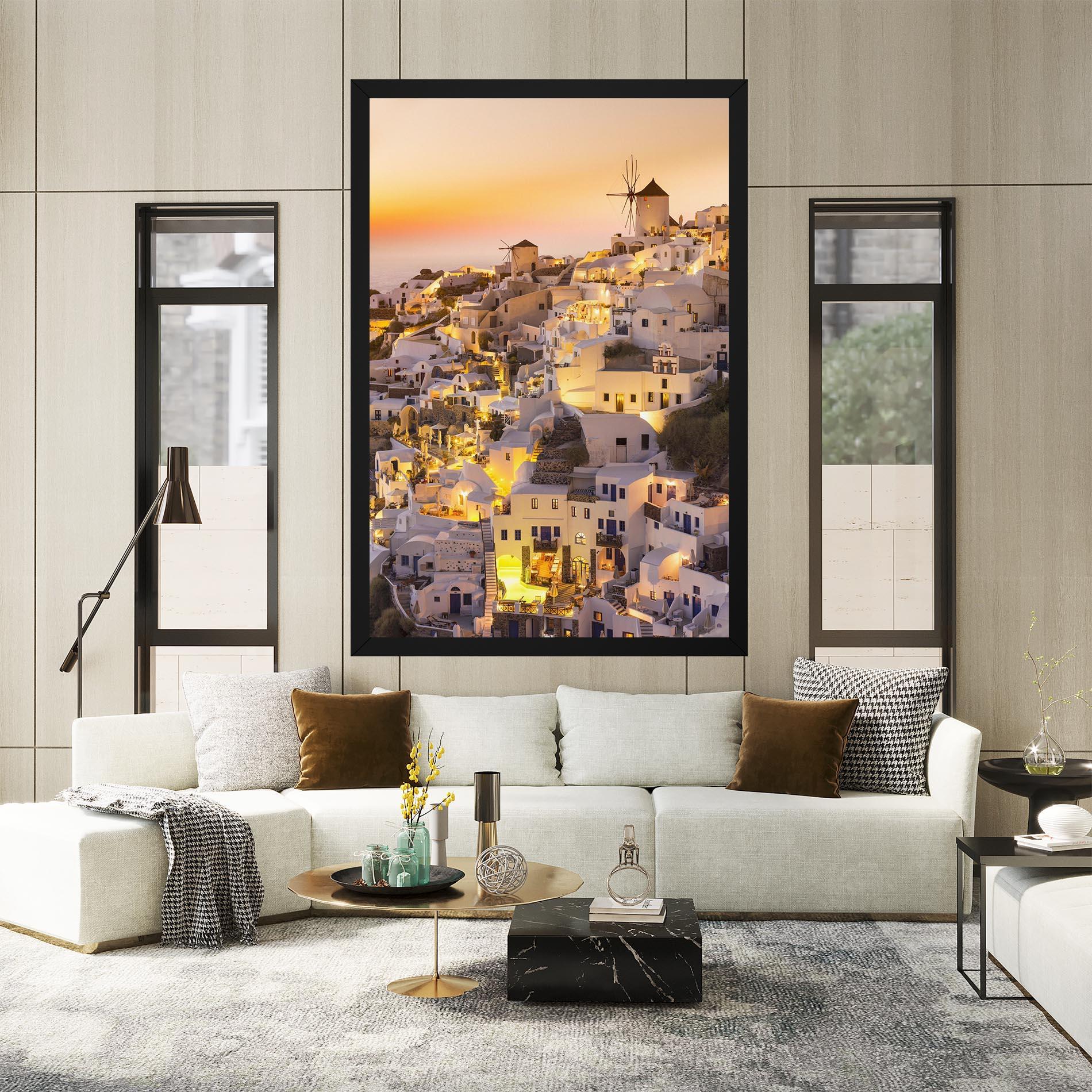 Tablou Canvas Santorini Greece mockup 2