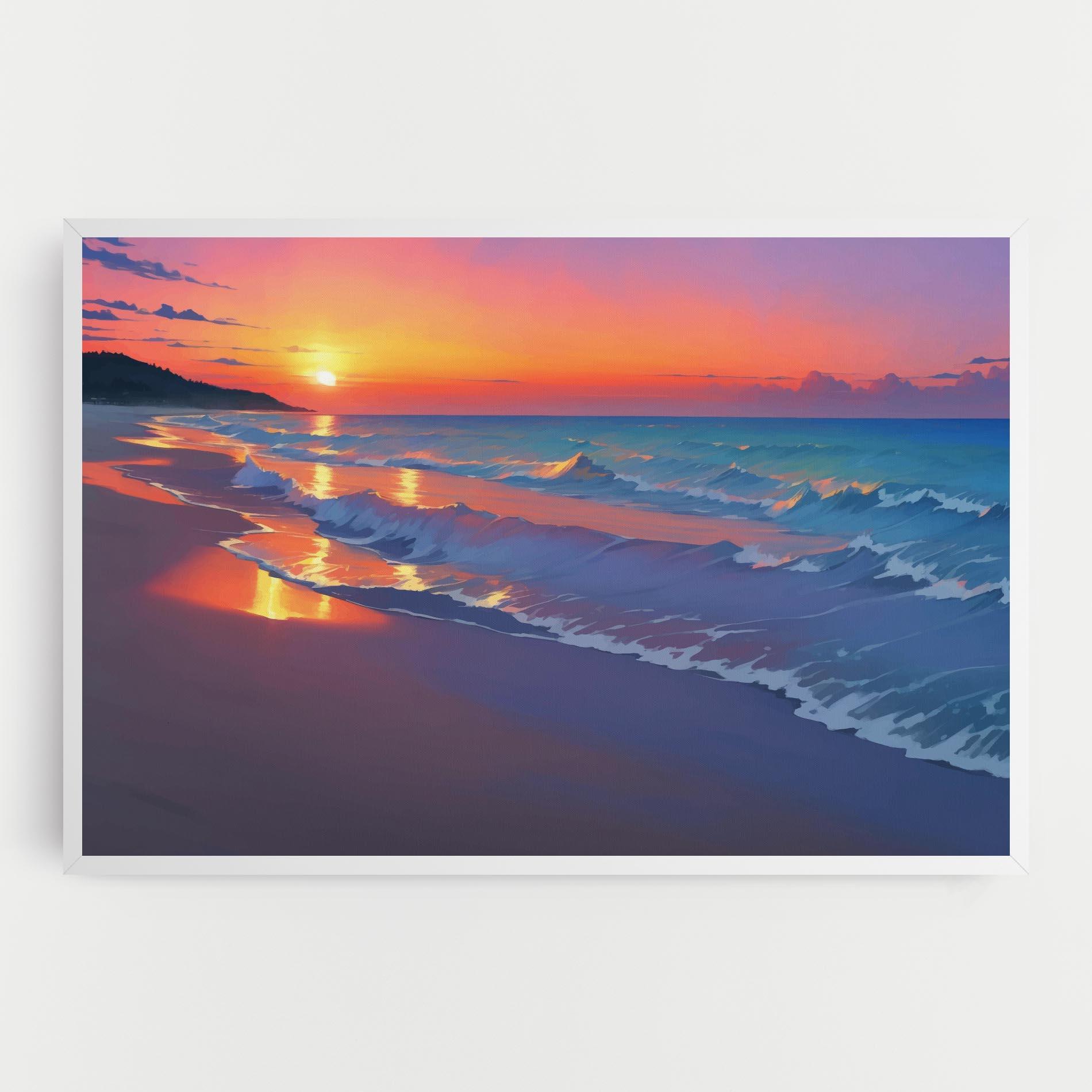 Tablou Canvas Dreamy Beach Sunset mockup 0