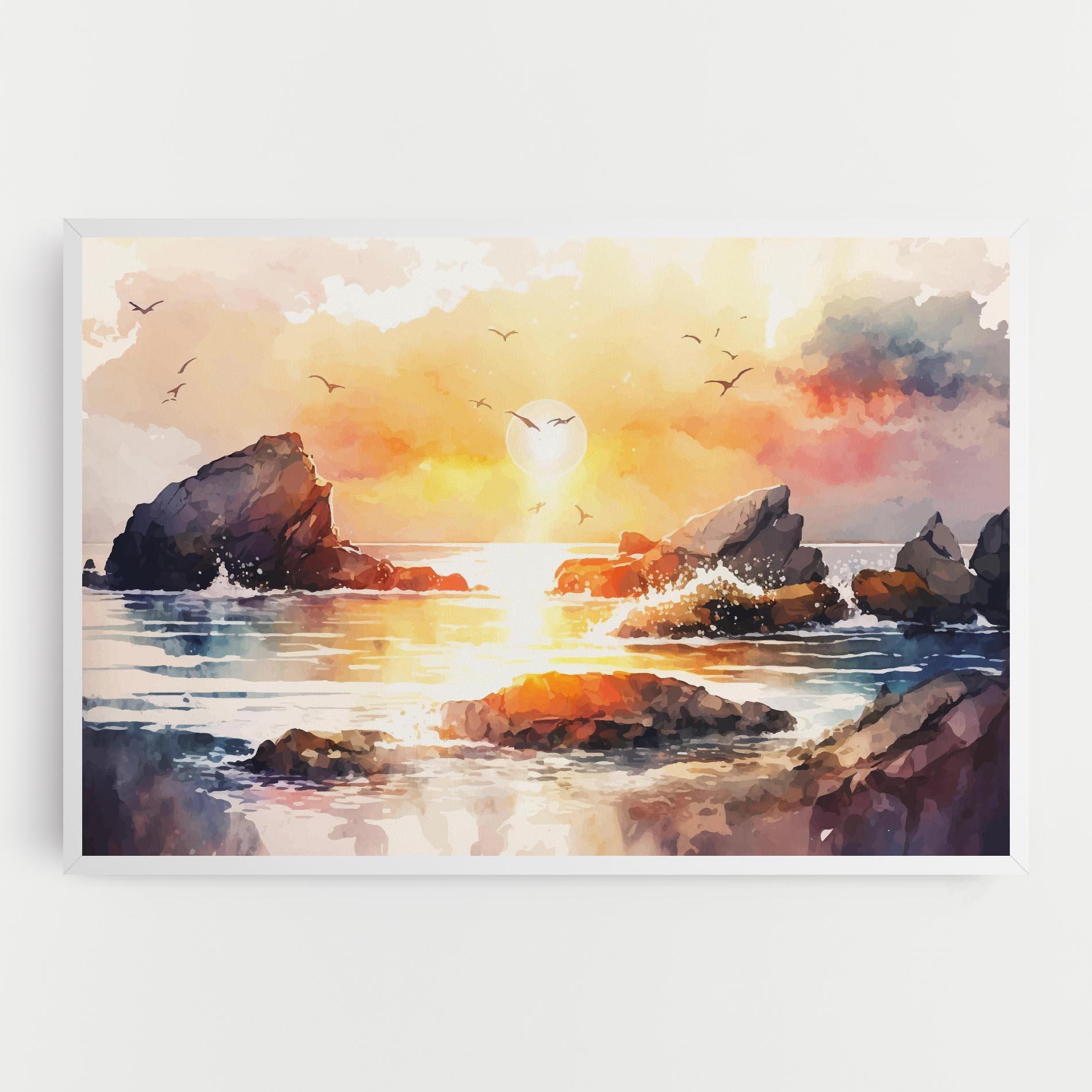 Tablou Canvas Pretty Pastel Sunset mockup 0