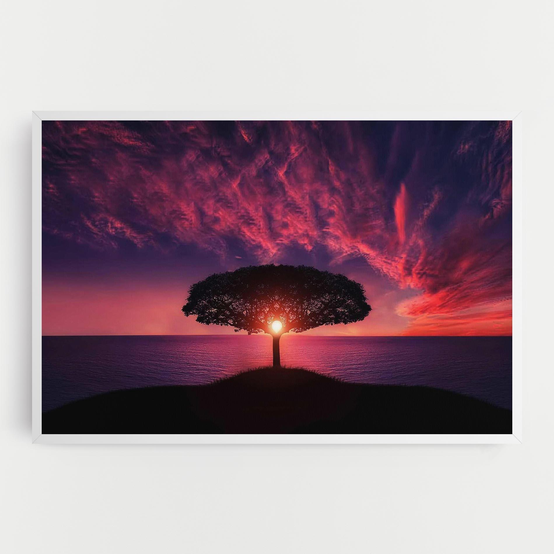 Tablou Canvas Sun Tree mockup 0