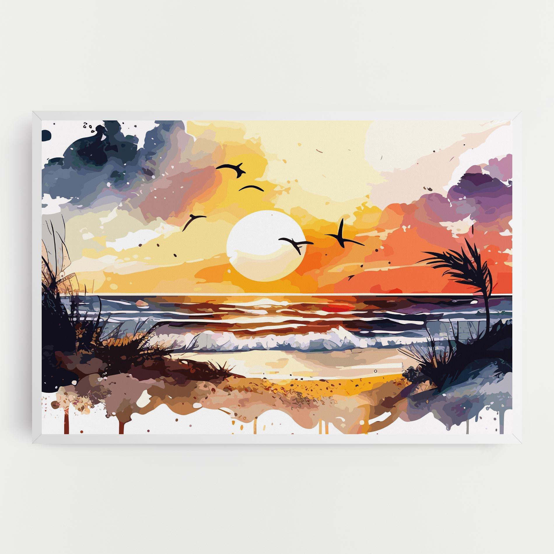 Tablou Canvas Sunset Art View mockup 0