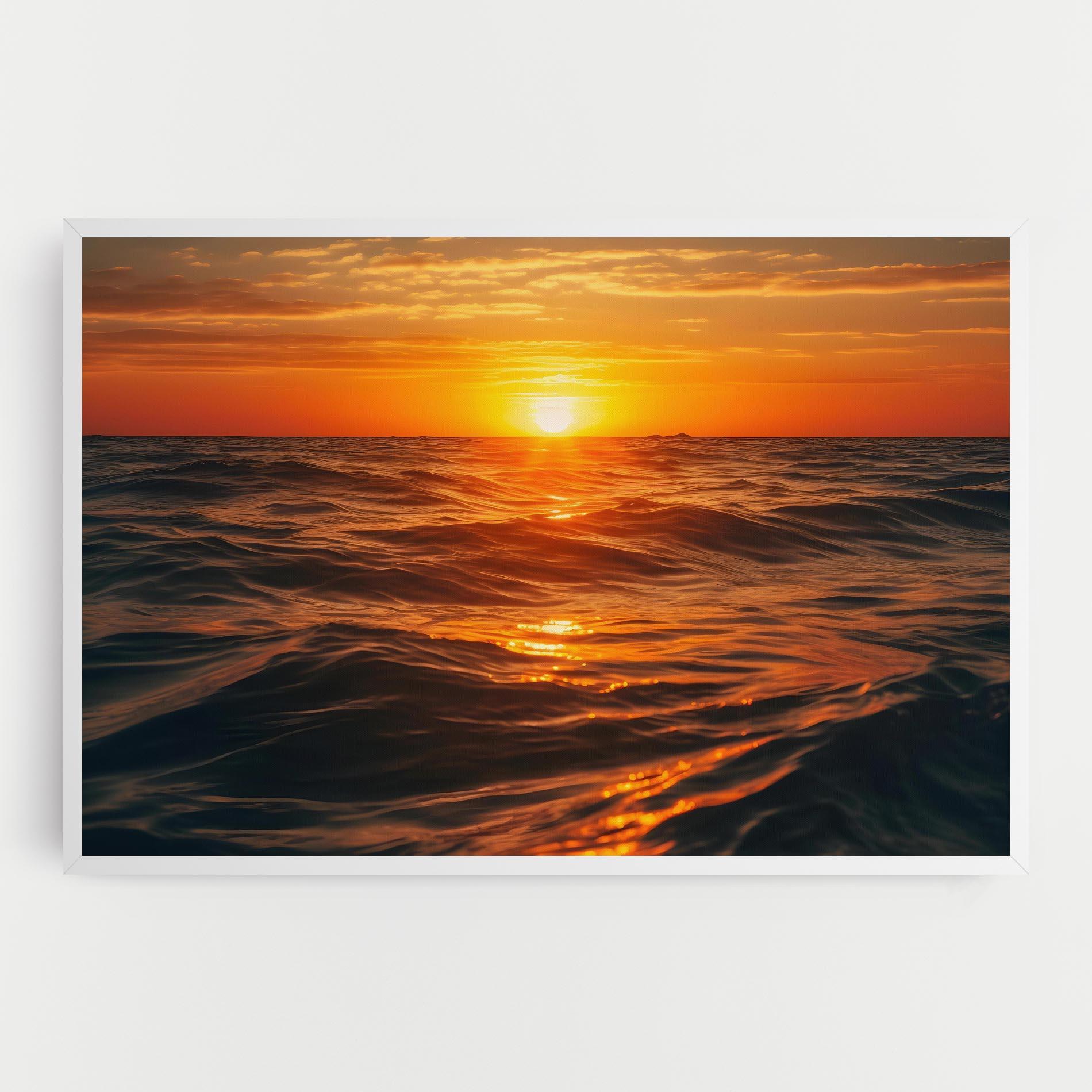 Tablou Canvas Waves During Sunset mockup 0