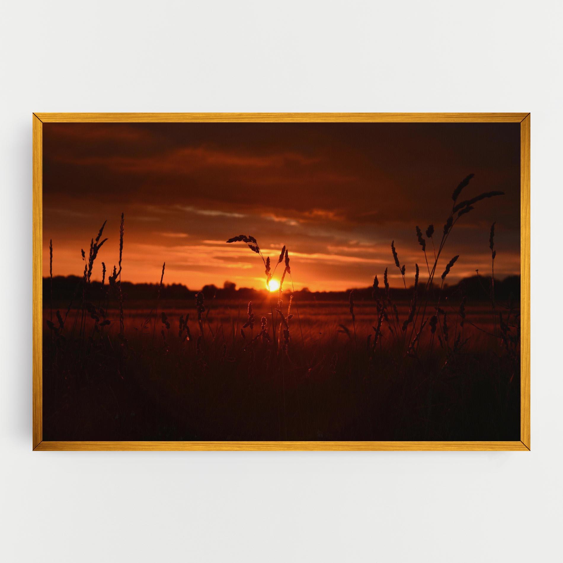 Tablou Canvas Field Shilouette mockup 0