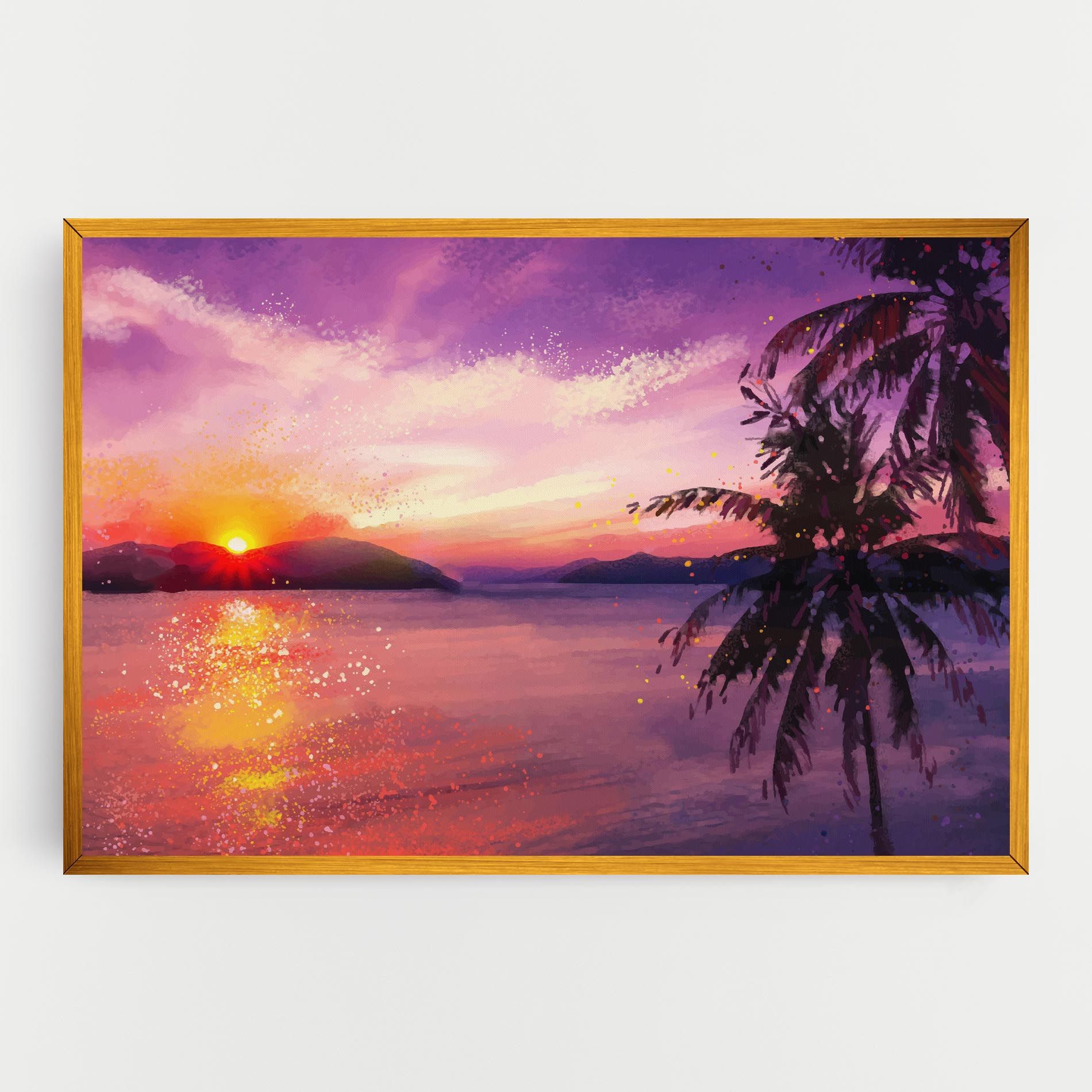 Purple Sunrise Art mockup 0