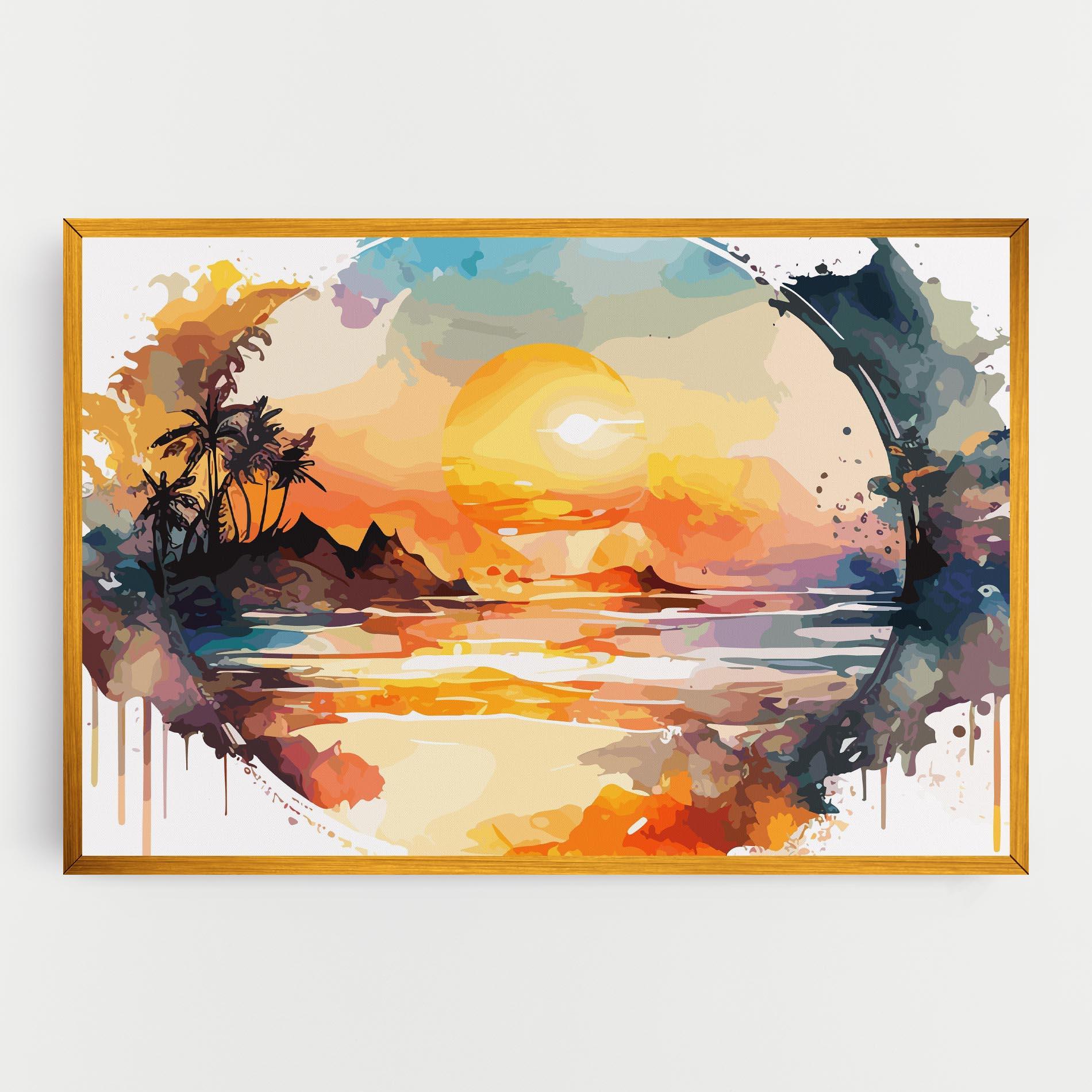 Tablou Canvas Sunrise Art mockup 0