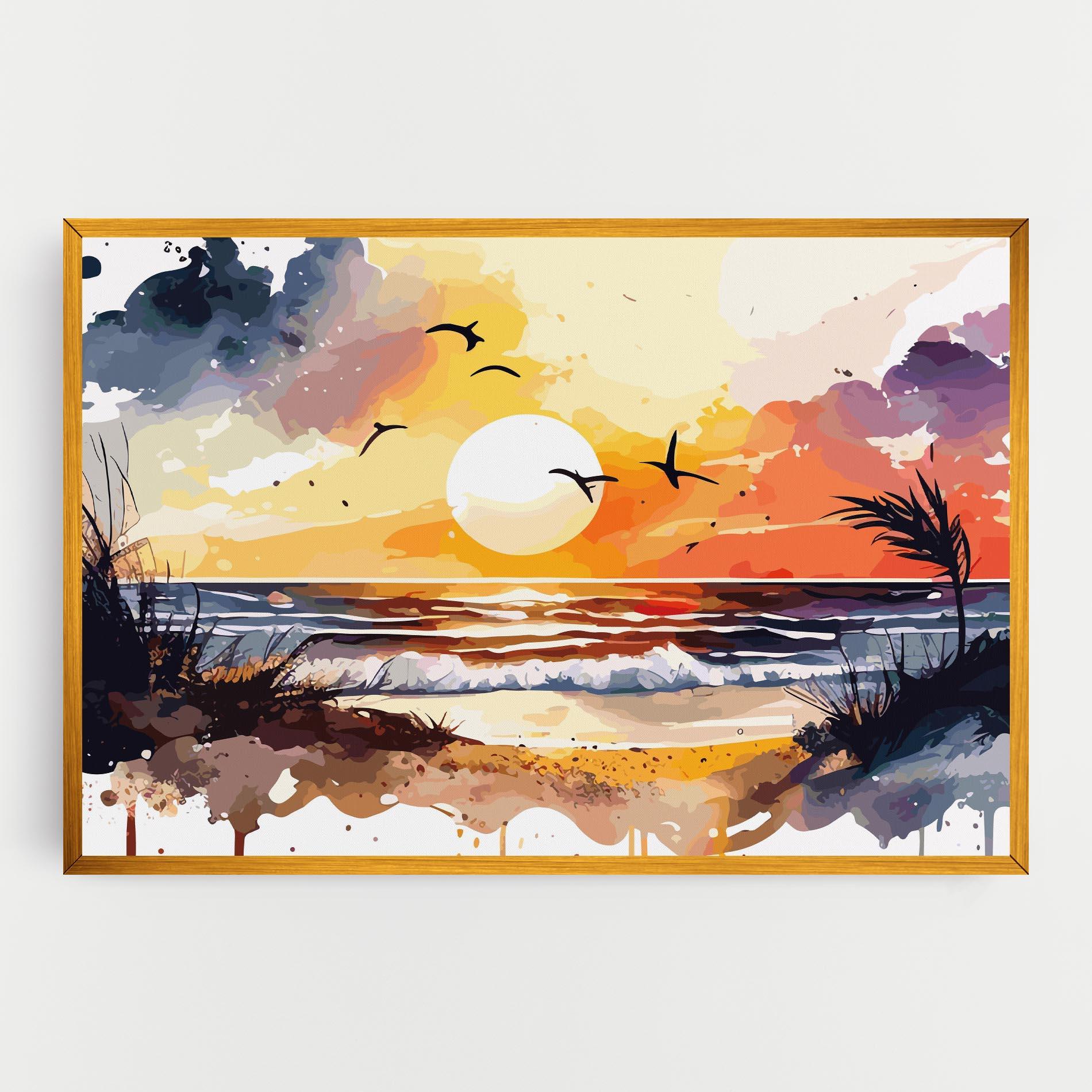 Tablou Canvas Sunset Art View mockup 0
