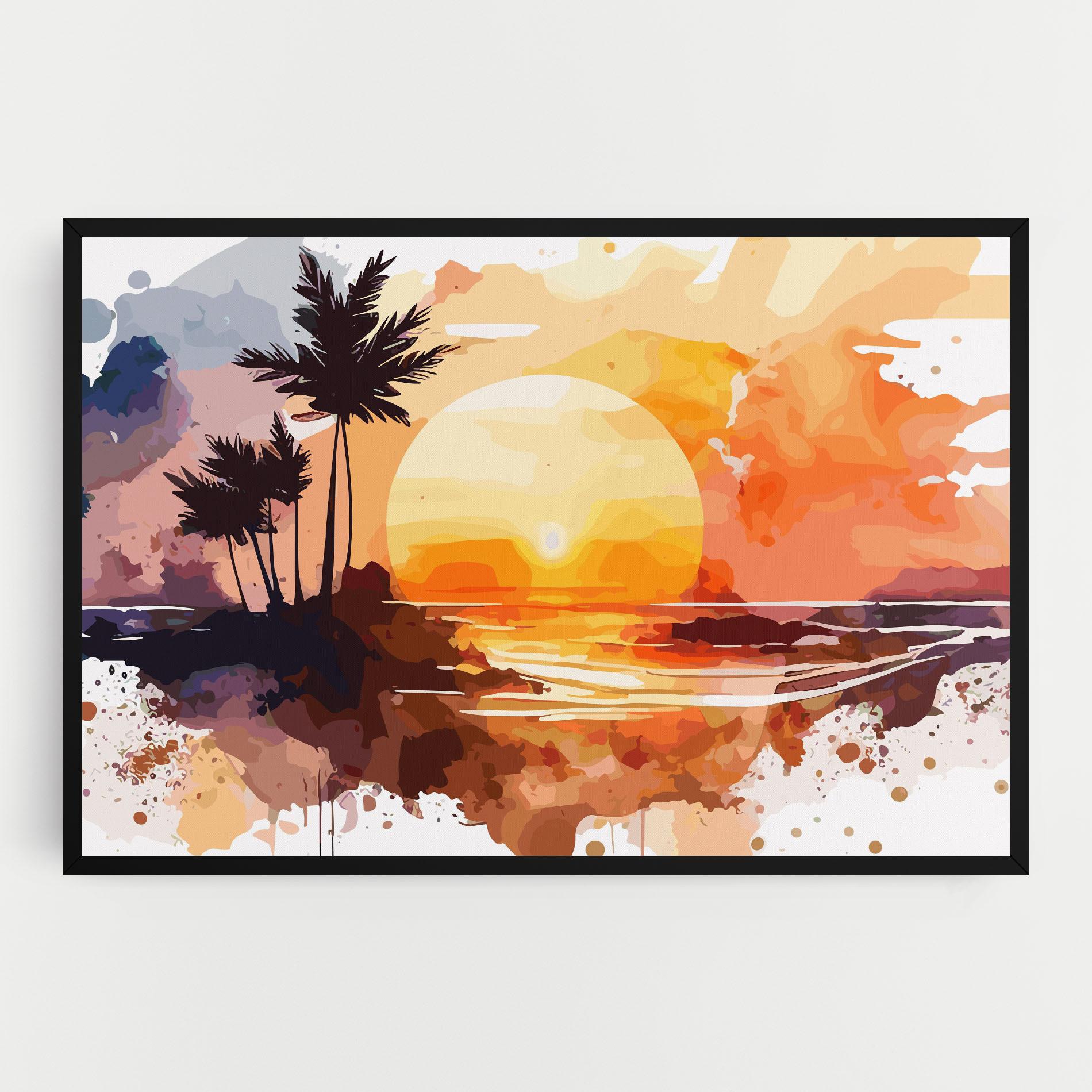 Tablou Canvas Beautiful Sunrise mockup 0