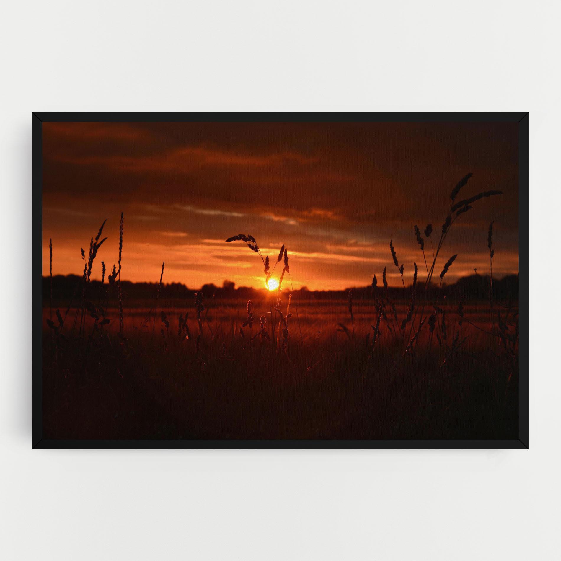 Tablou Canvas Field Shilouette mockup 0