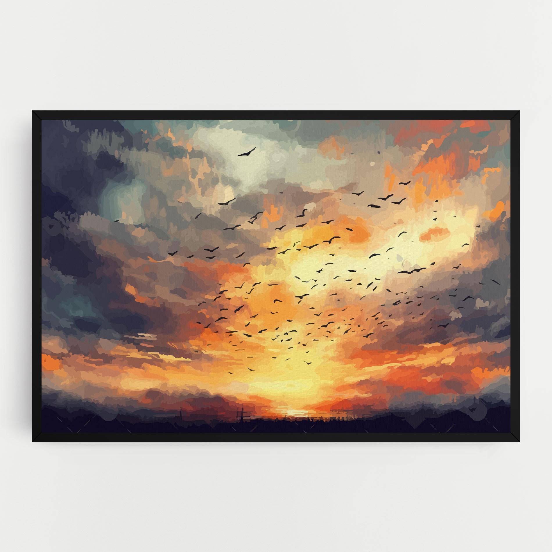 Tablou Canvas Majestic Sunset mockup 0
