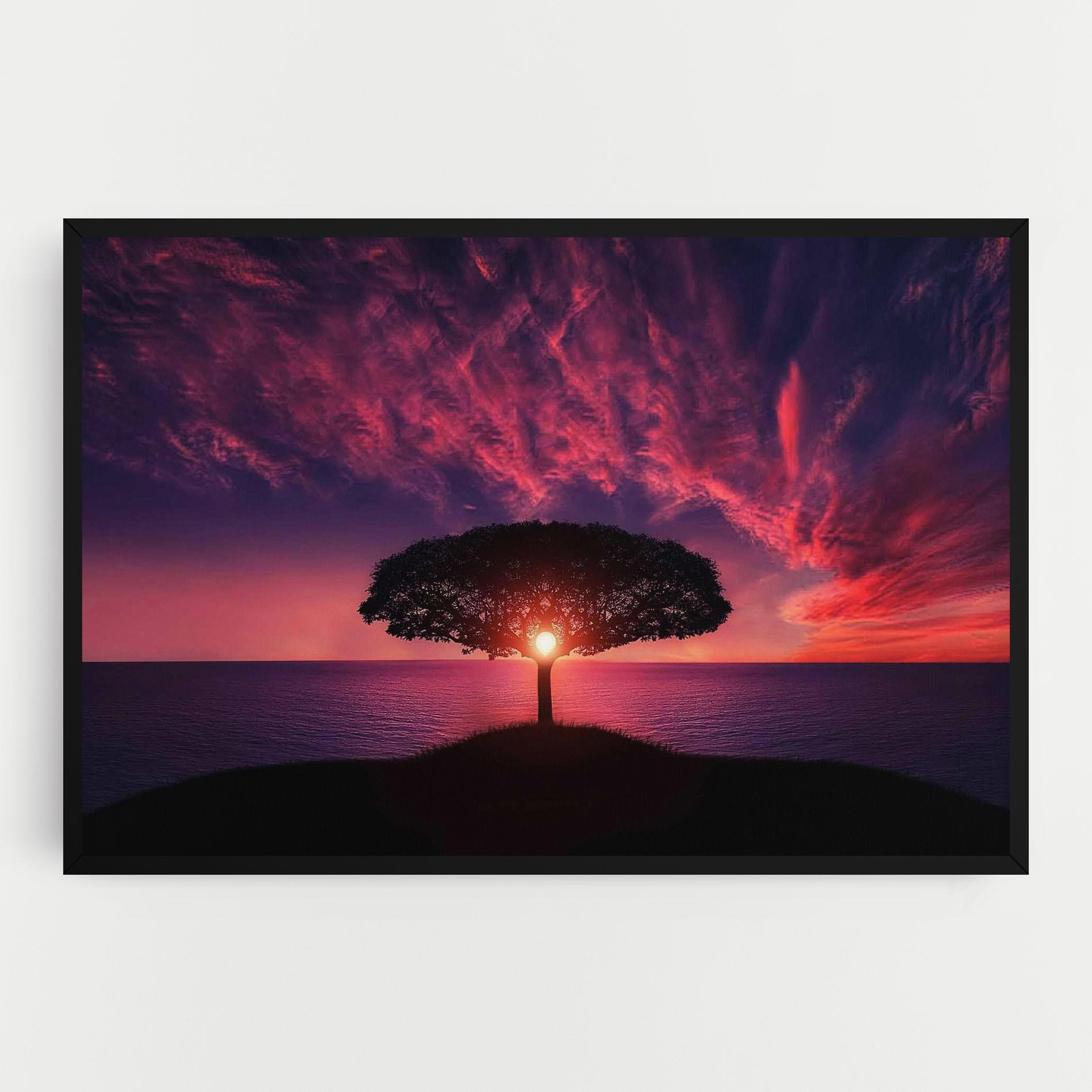 Tablou Canvas Sun Tree mockup 0