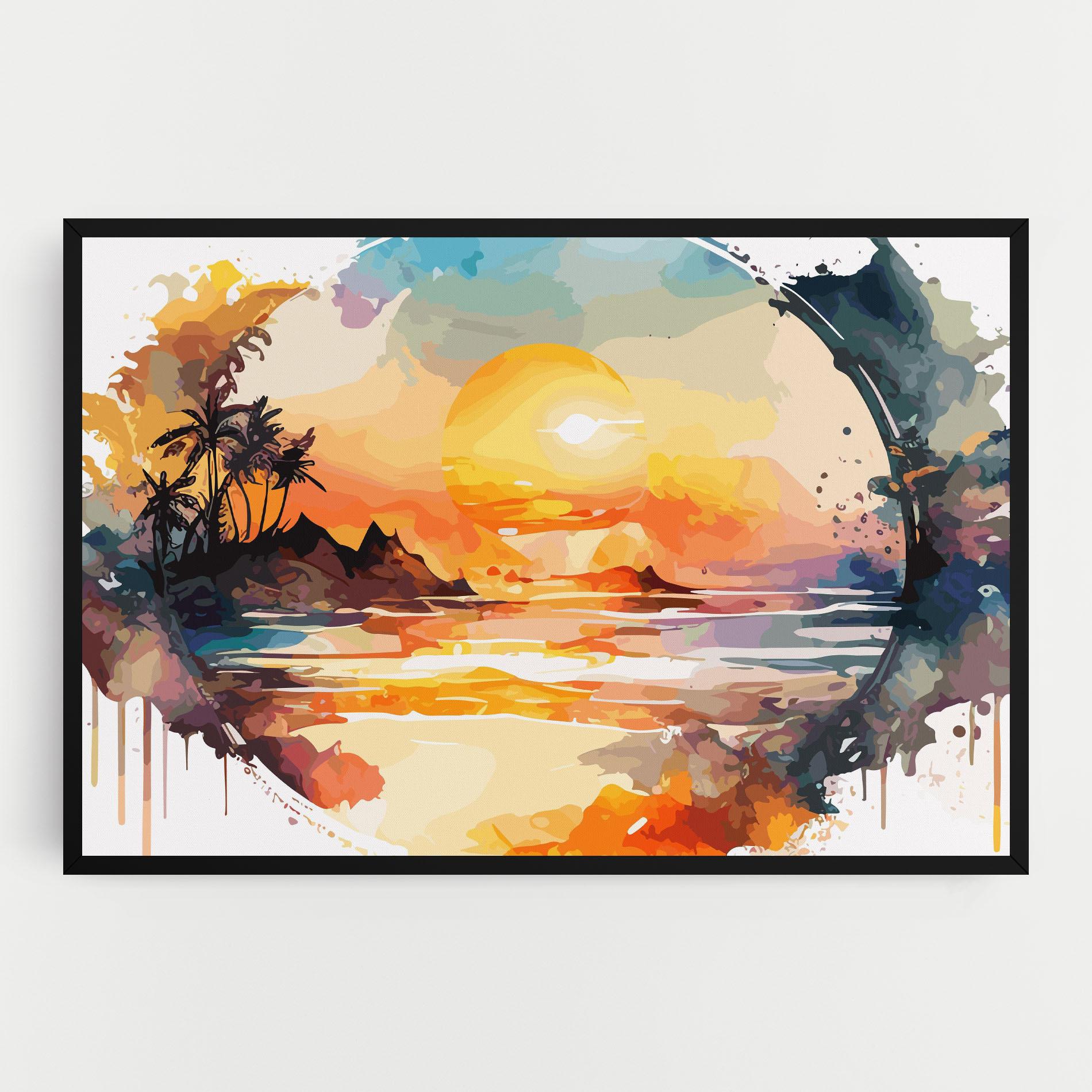 Tablou Canvas Sunrise Art mockup 0