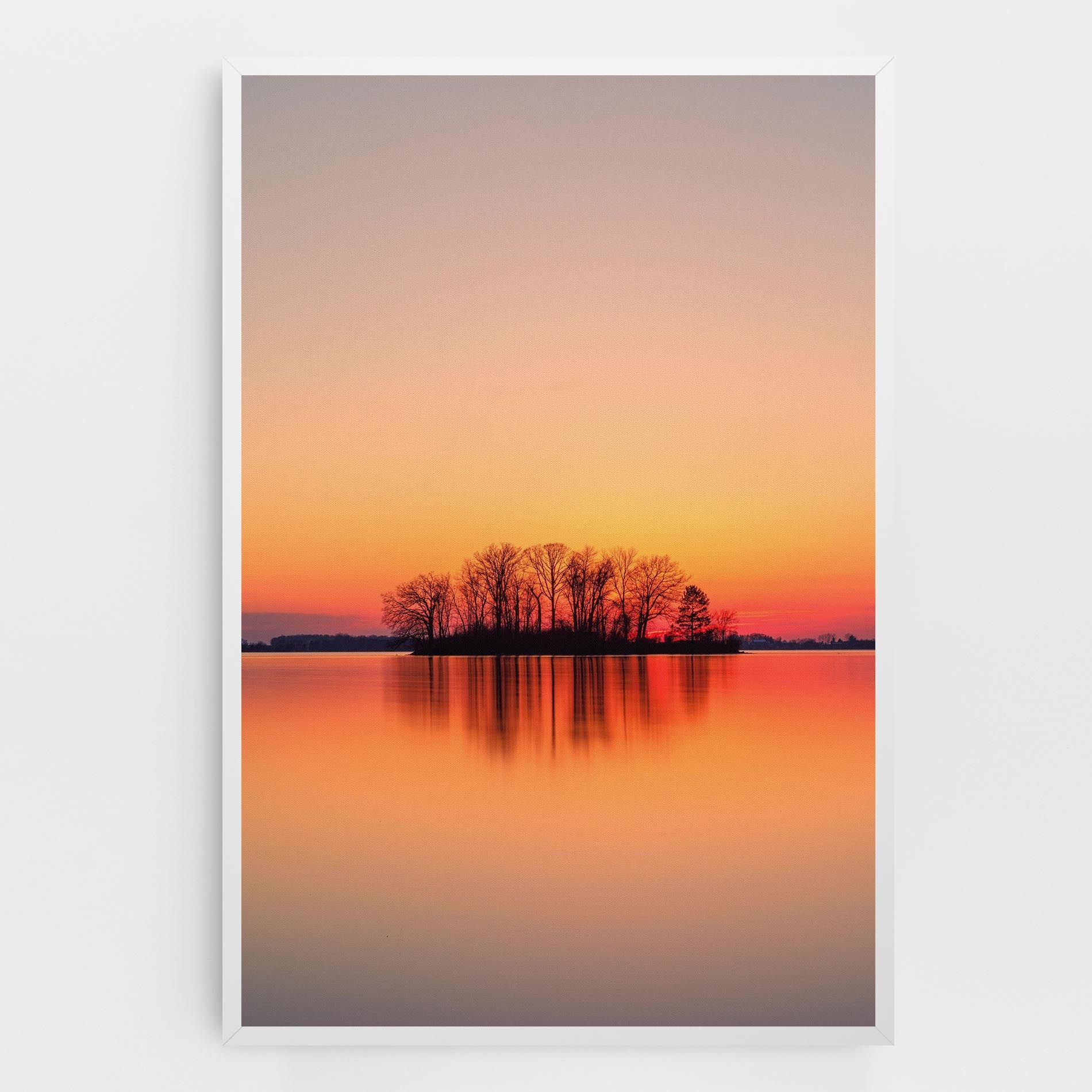 Tree Sunset Lake mockup 0