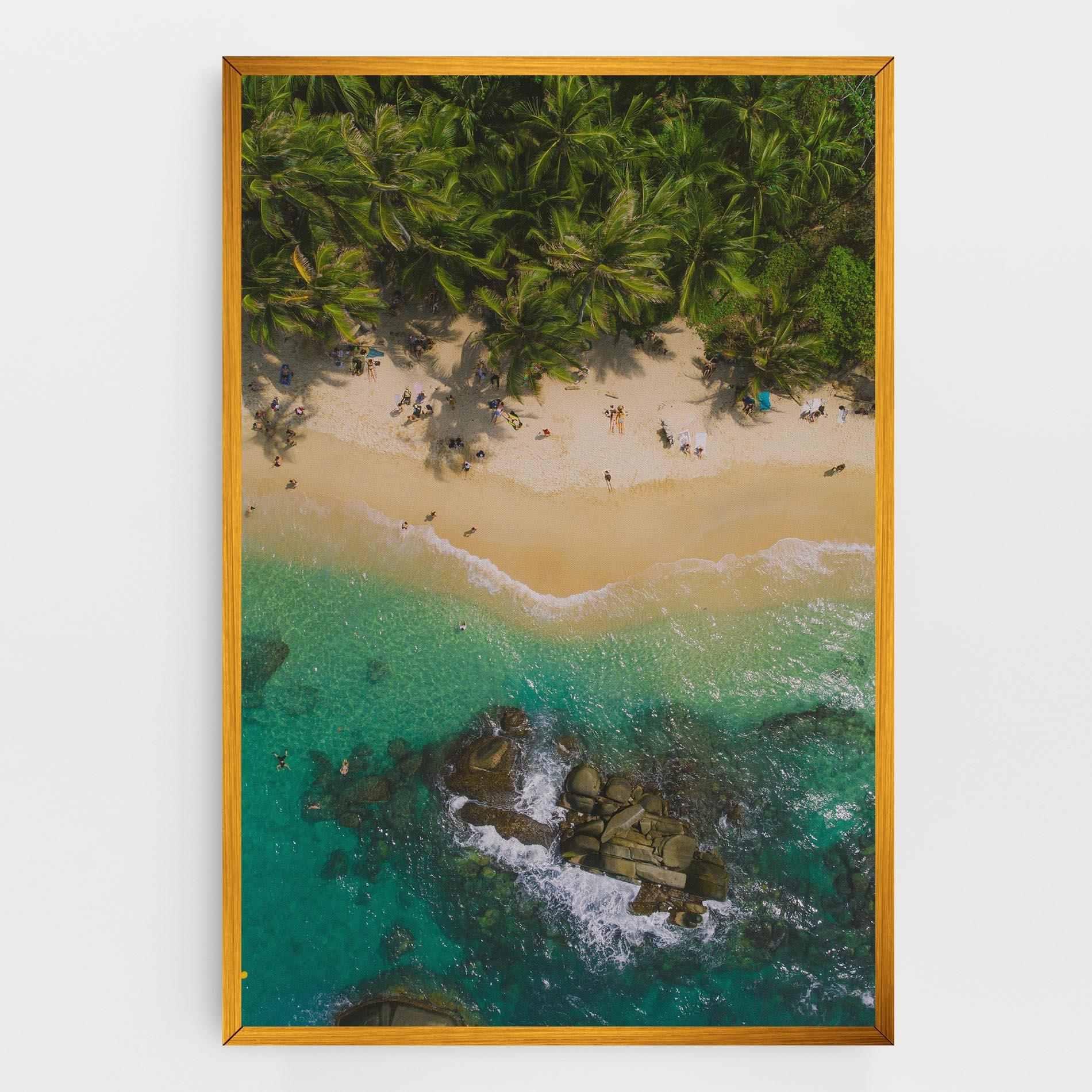 Tablou Canvas Jungle Beach mockup 0