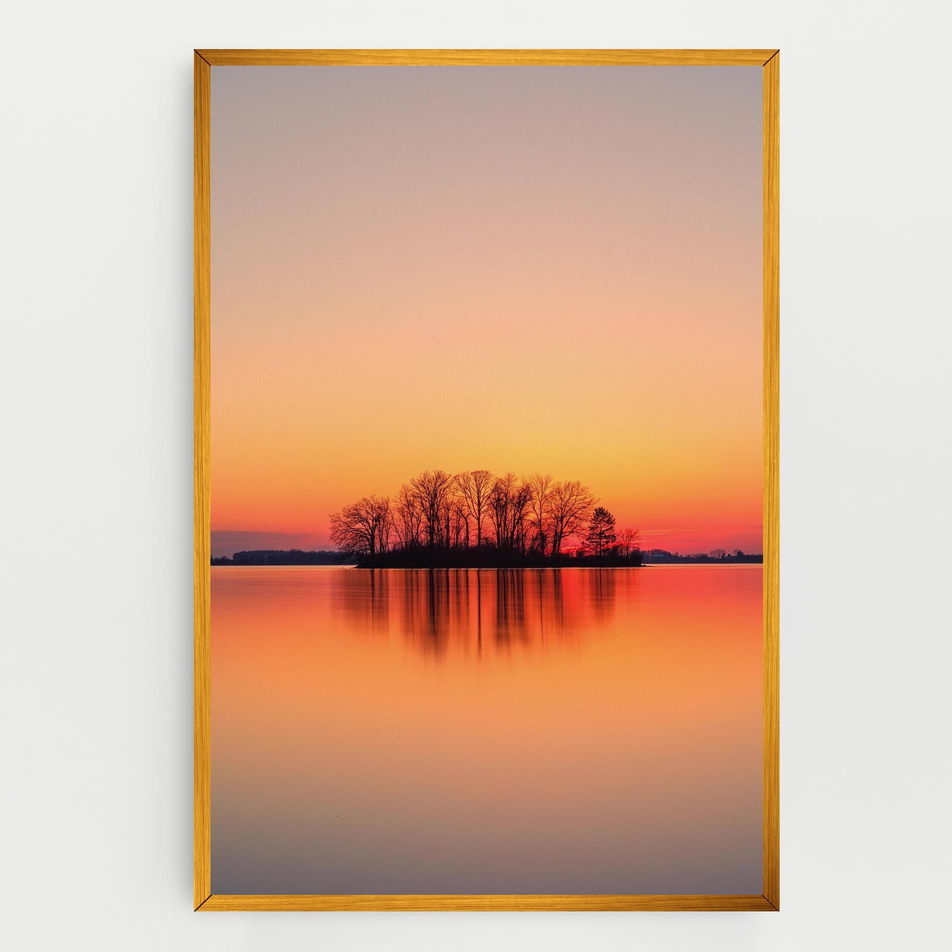 Tree Sunset Lake mockup 0