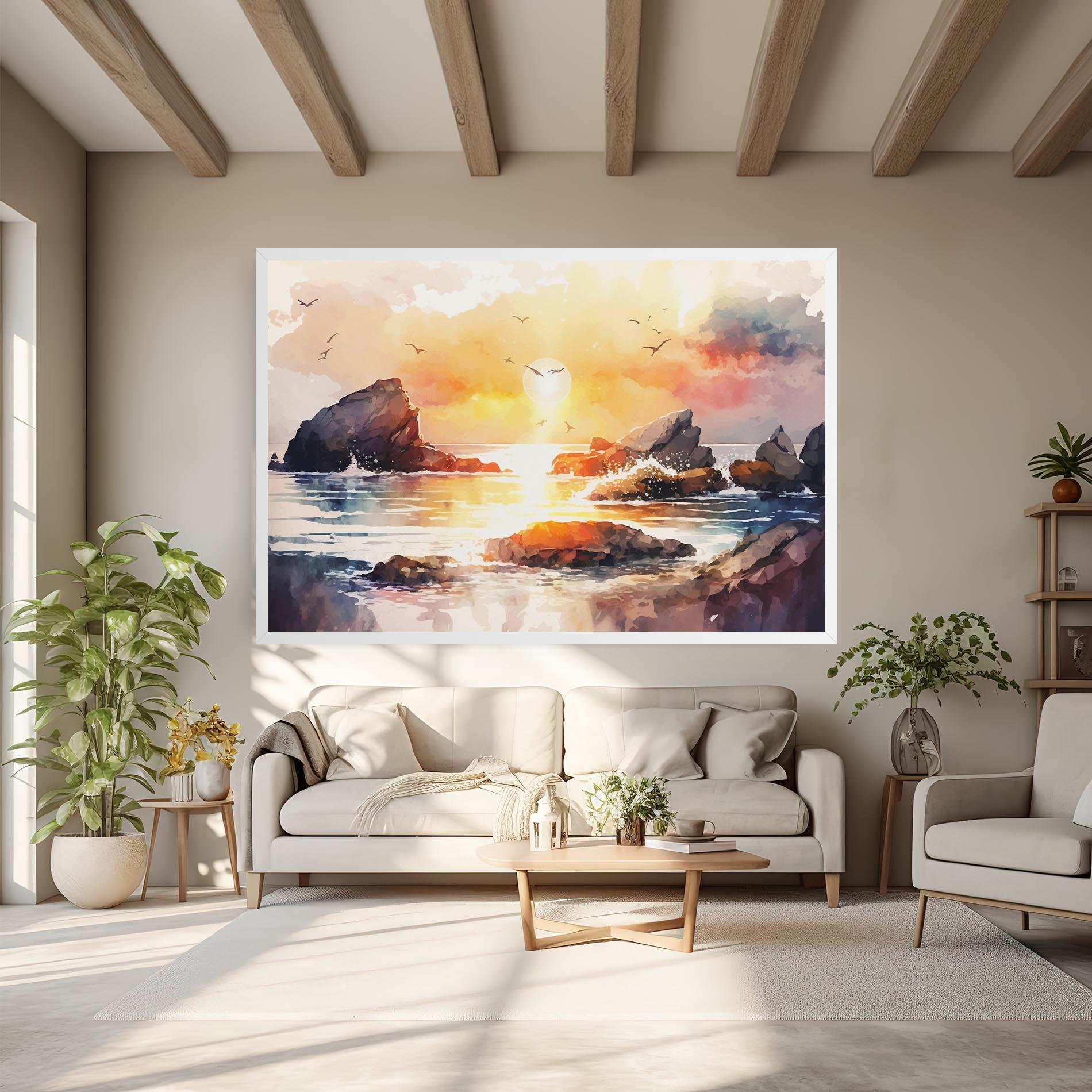 Tablou Canvas Pretty Pastel Sunset mockup 6