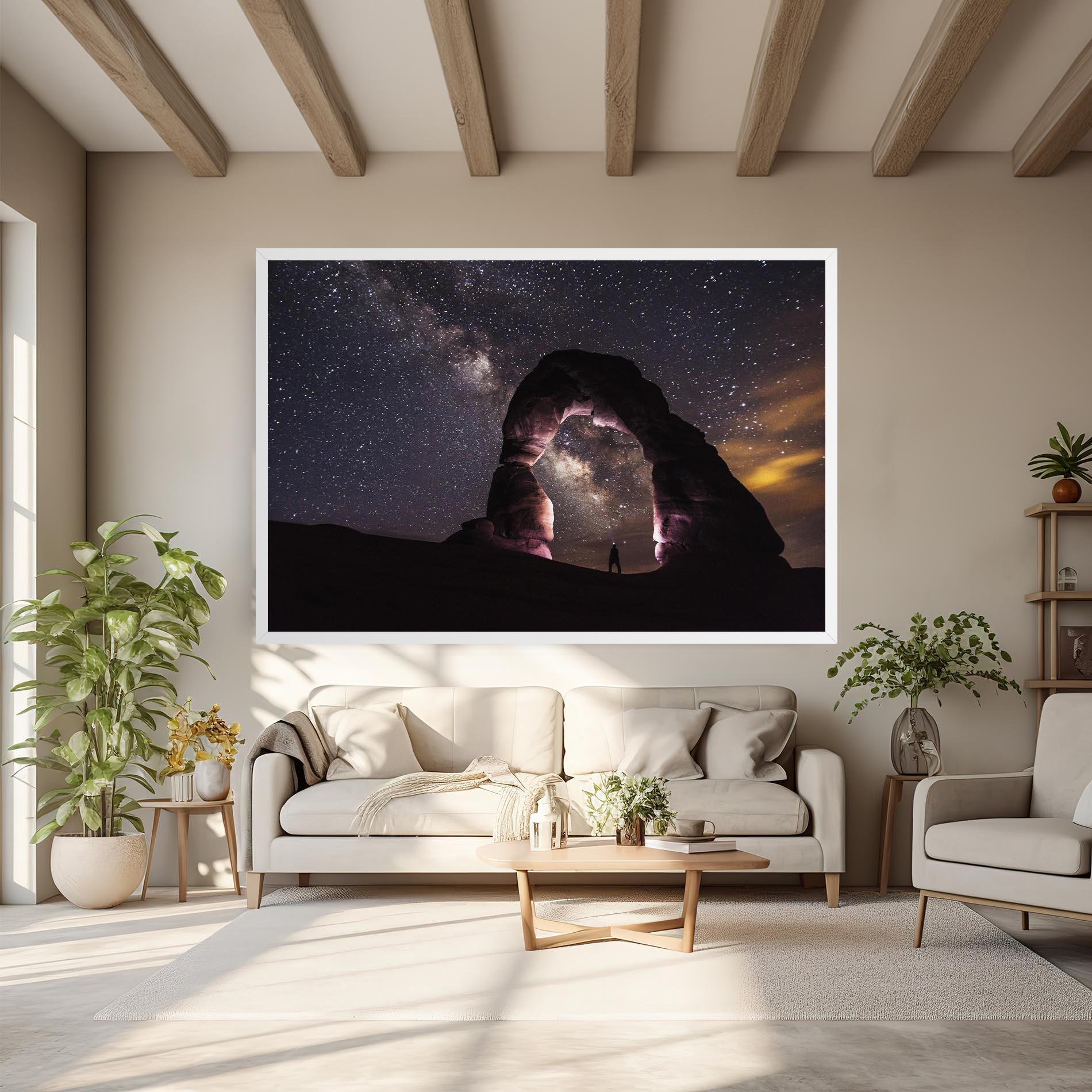 Tablou Canvas Stars Landscape mockup 6