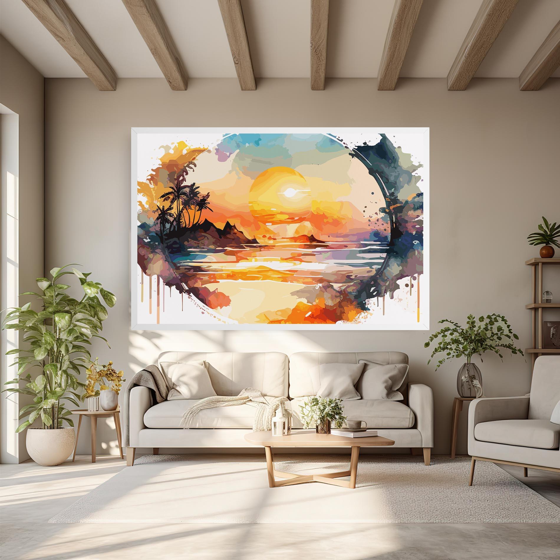Tablou Canvas Sunrise Art mockup 6