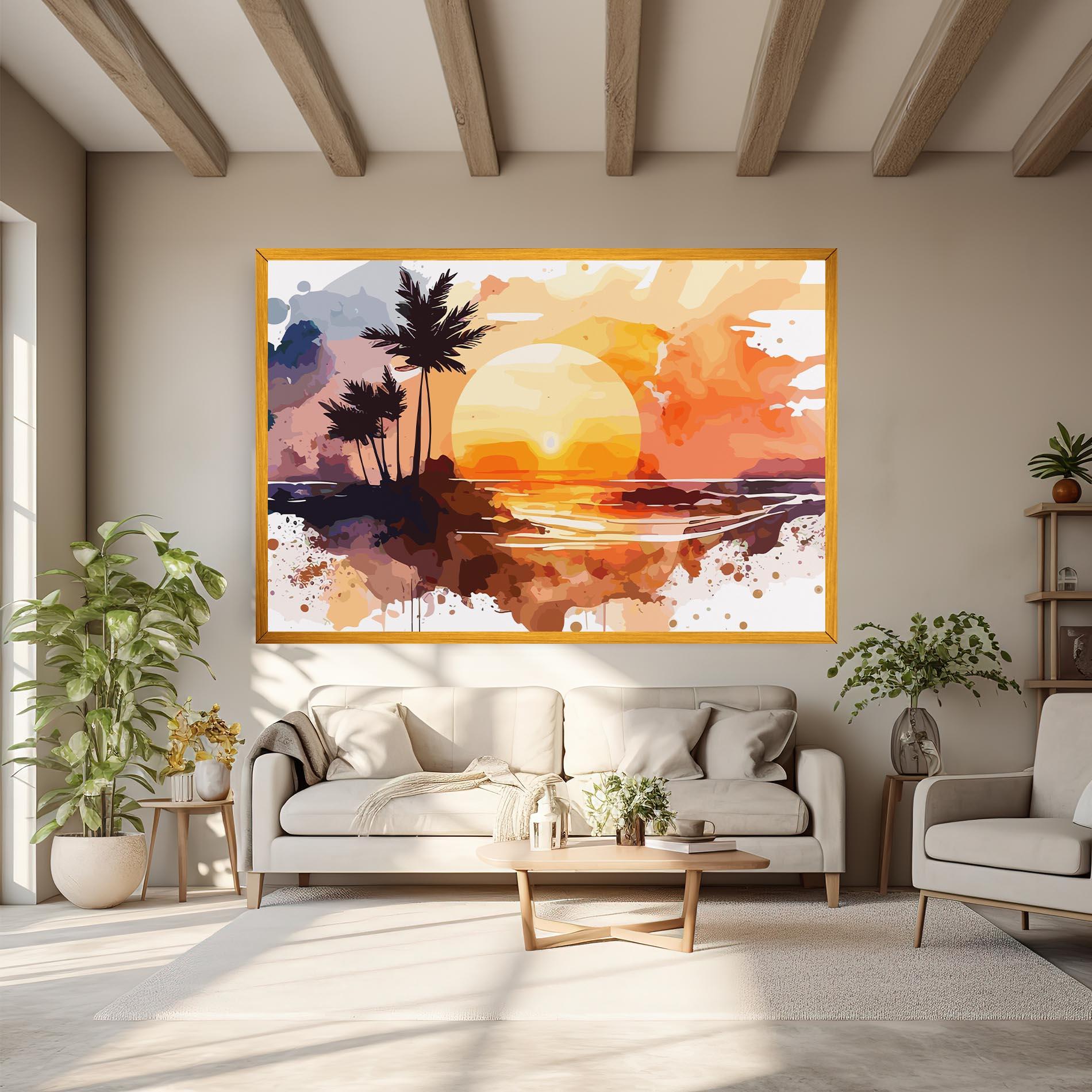 Tablou Canvas Beautiful Sunrise mockup 6