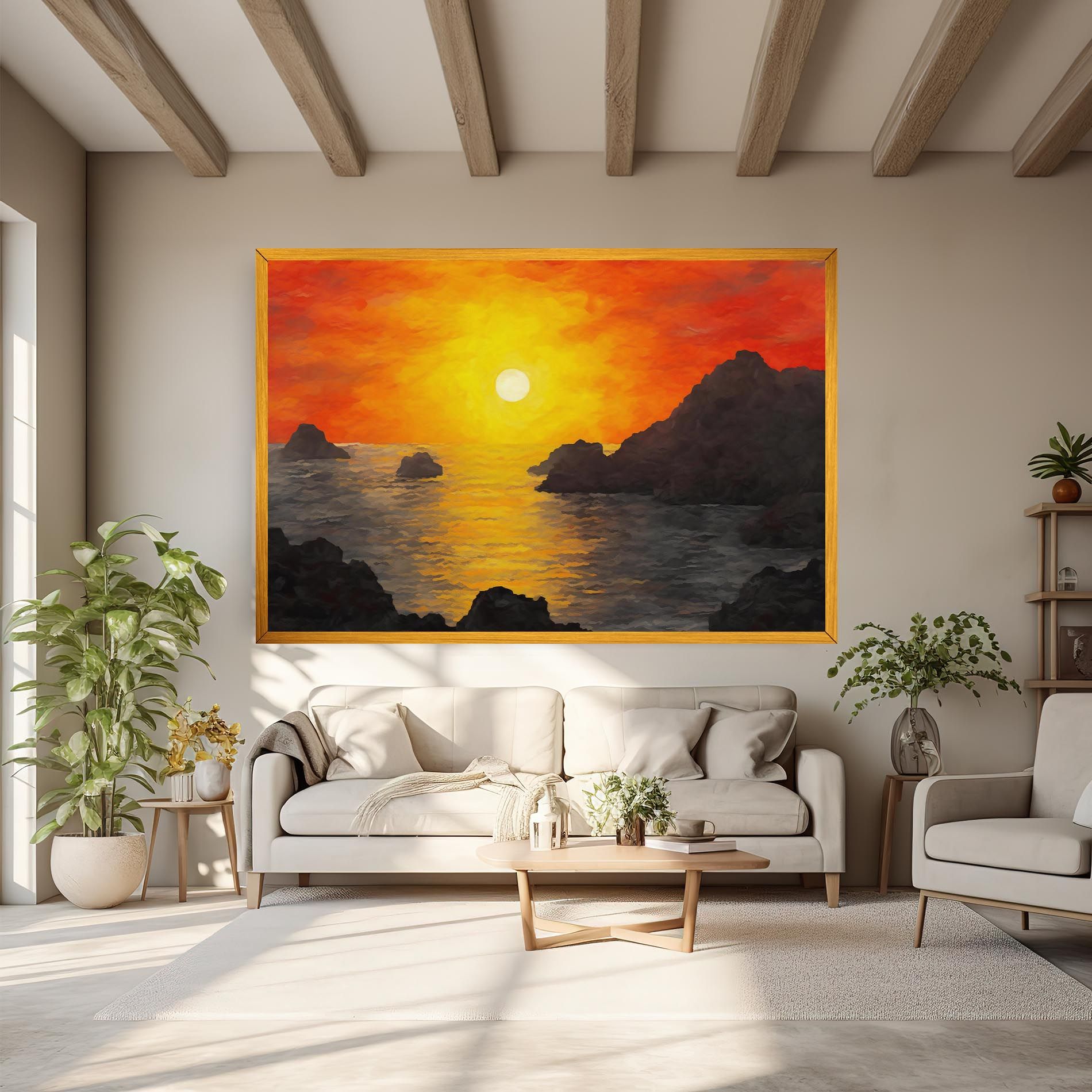Mountains Rocks Painting mockup 6