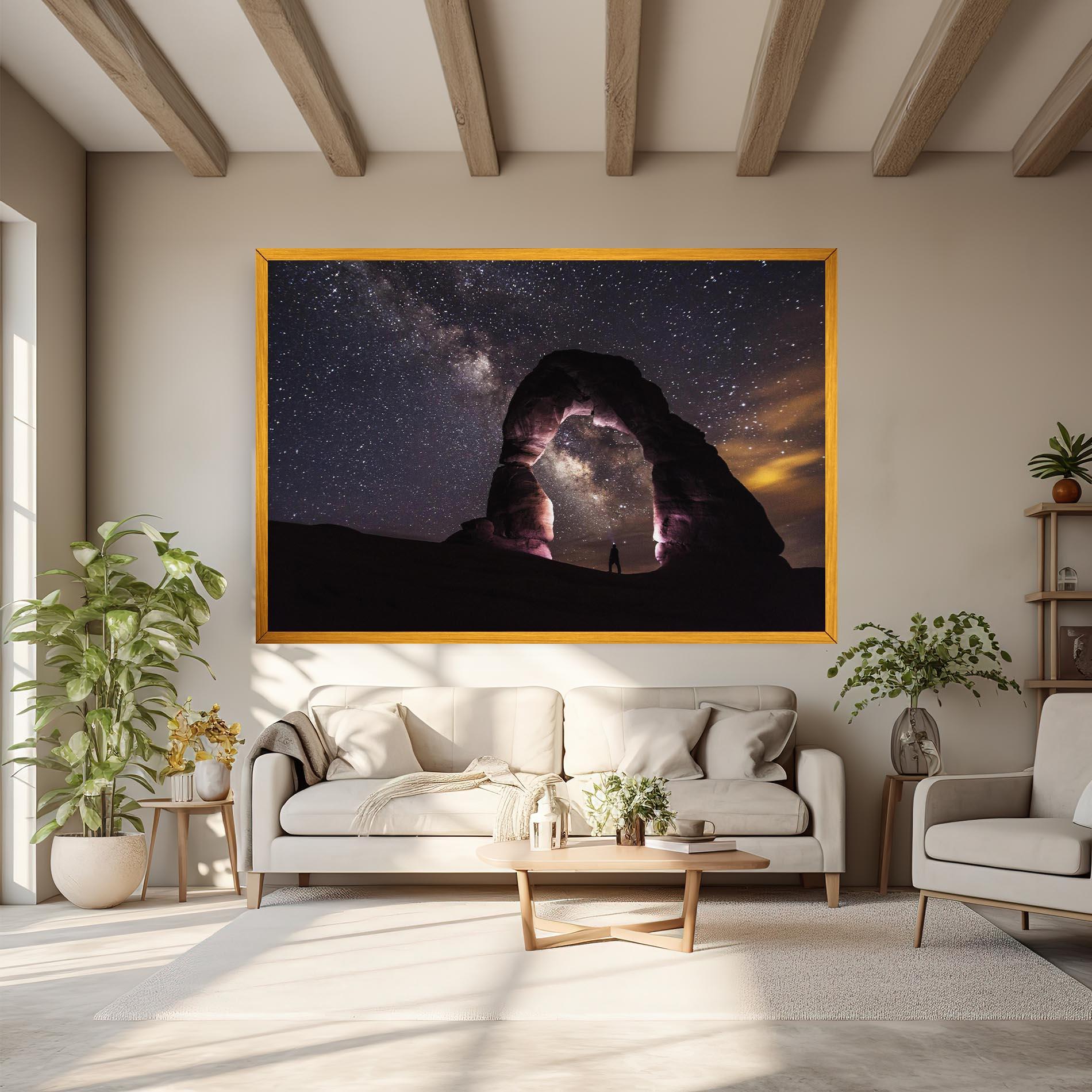 Tablou Canvas Stars Landscape mockup 6