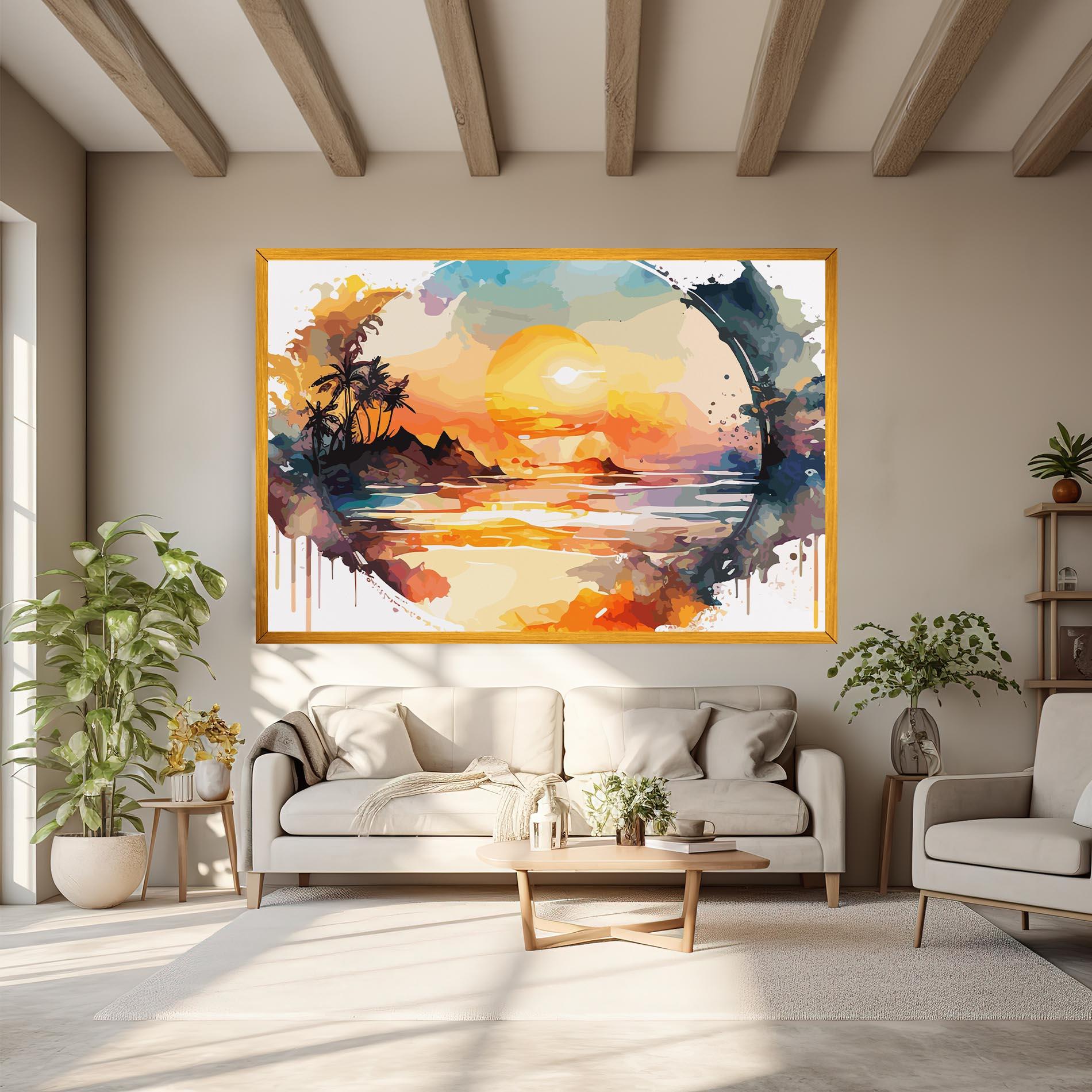 Tablou Canvas Sunrise Art mockup 6