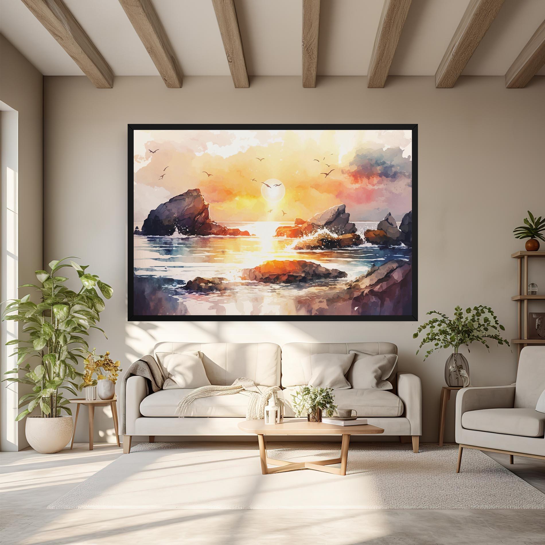 Tablou Canvas Pretty Pastel Sunset mockup 6