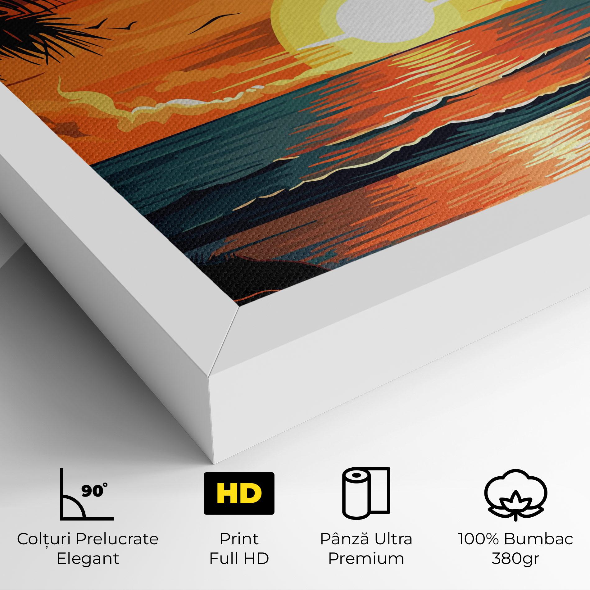 Tablou Canvas Amazing Sunset View mockup 4