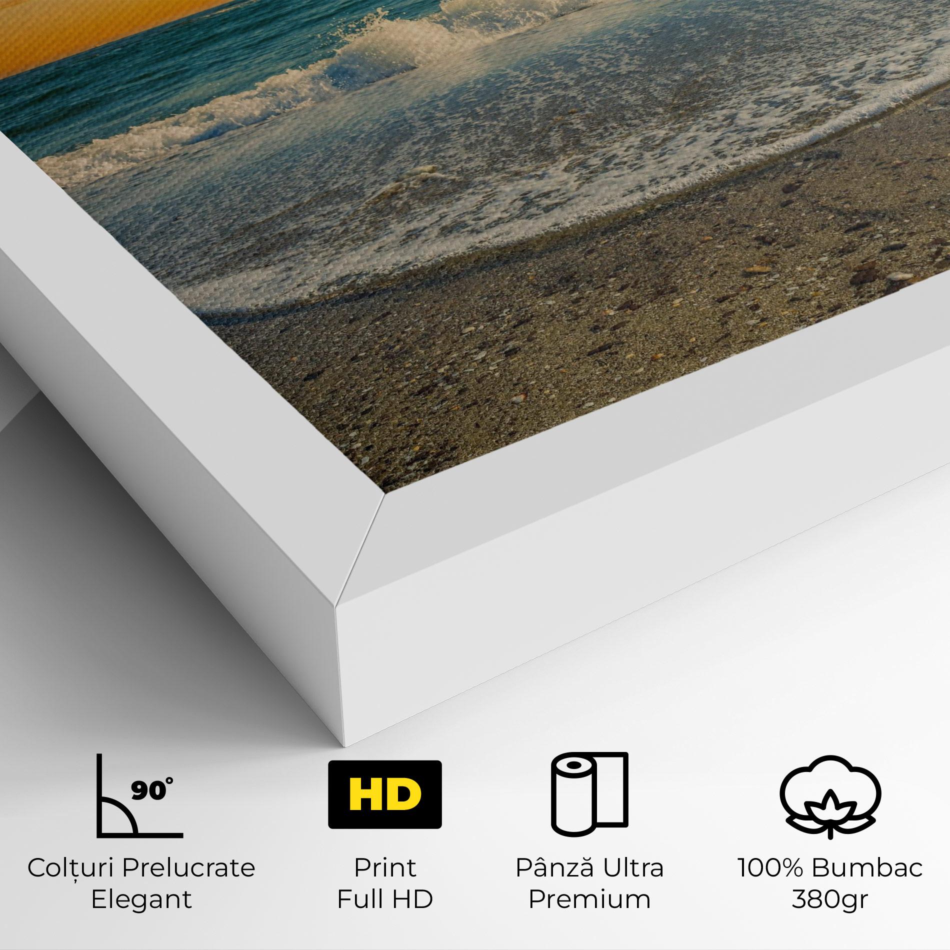 Tablou Canvas Beach Dramatic Sunset mockup 4