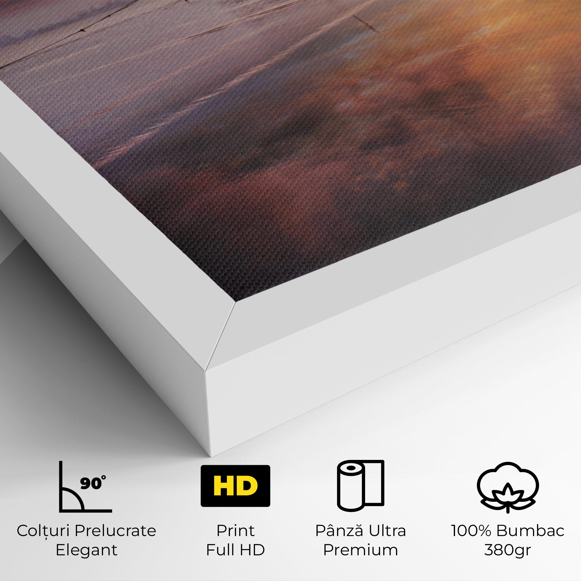 Tablou Canvas Beauty Boat Sunrise mockup 4