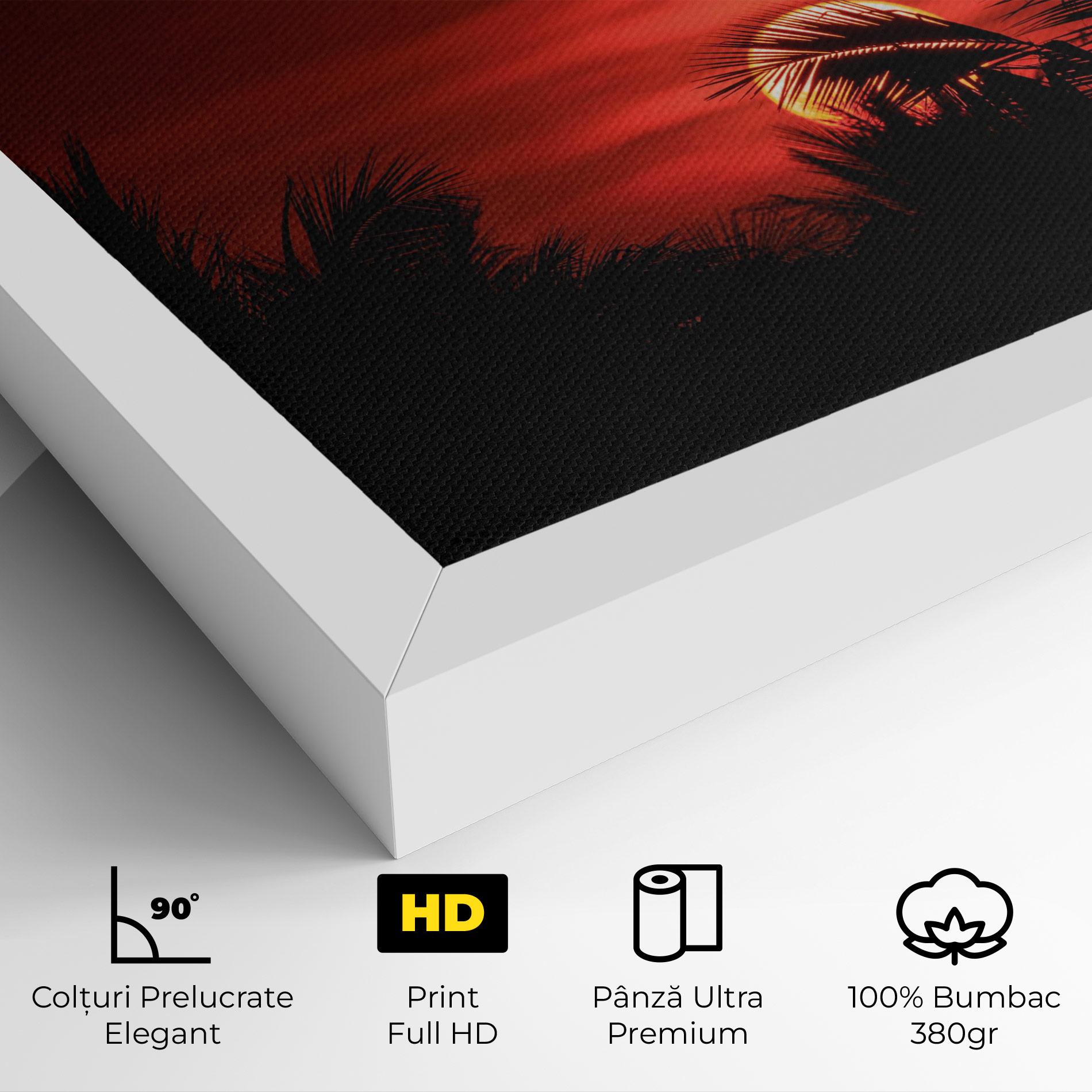 Tablou Canvas Coconuts Tree Sunset mockup 4