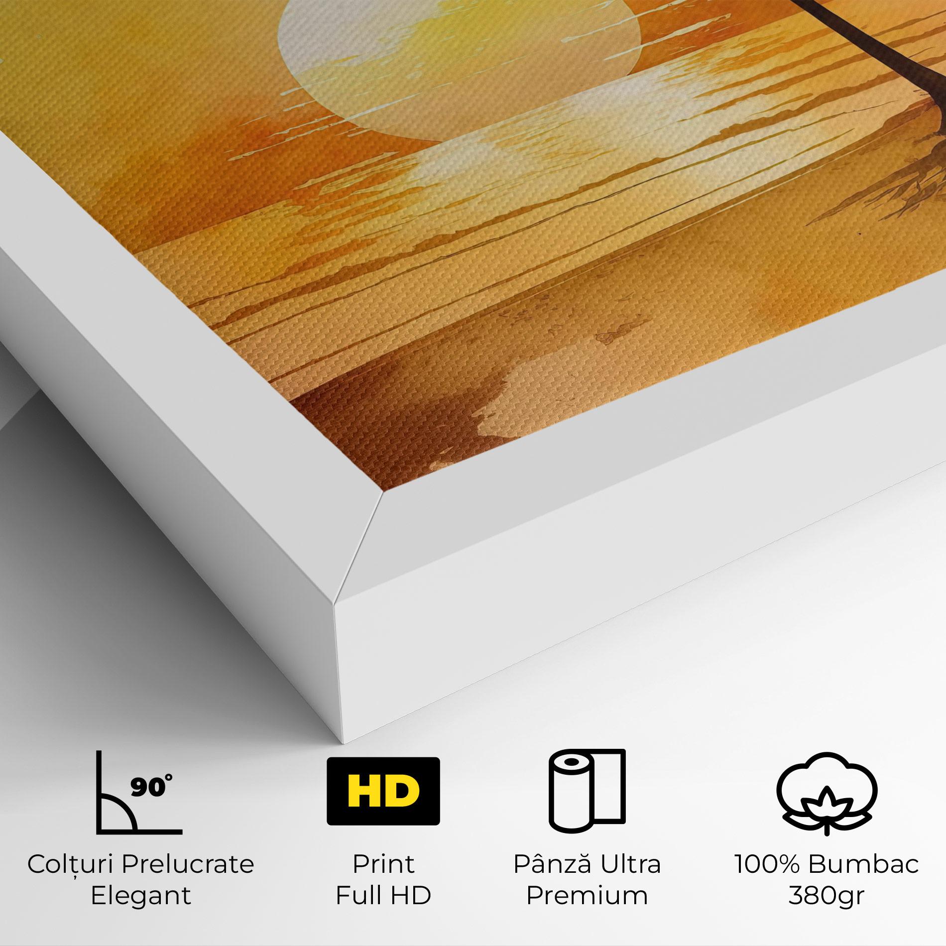 Tablou Canvas Palm Trees Sunset mockup 4