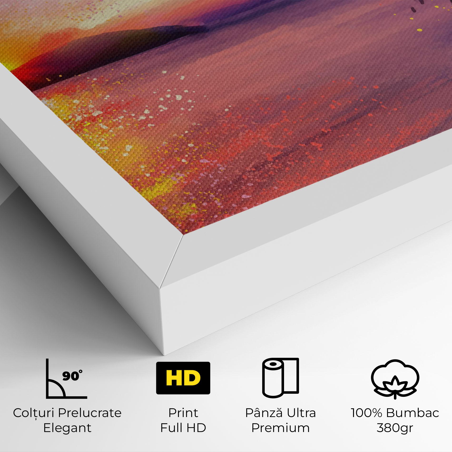 Tablou Canvas Purple Sunrise Art mockup 4