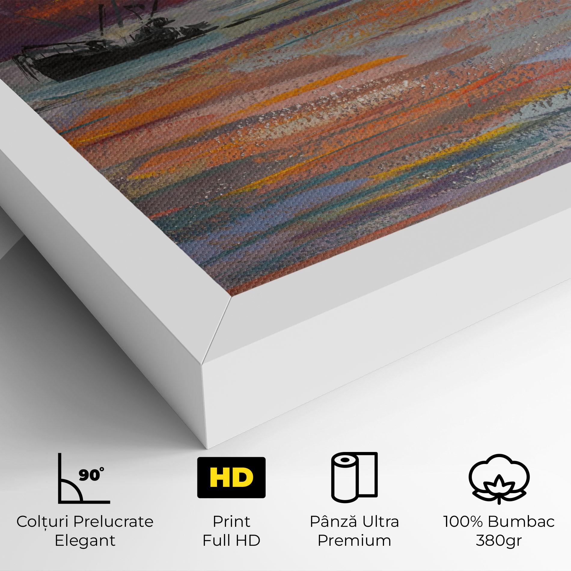 Tablou Canvas Sea Ship Painting mockup 4