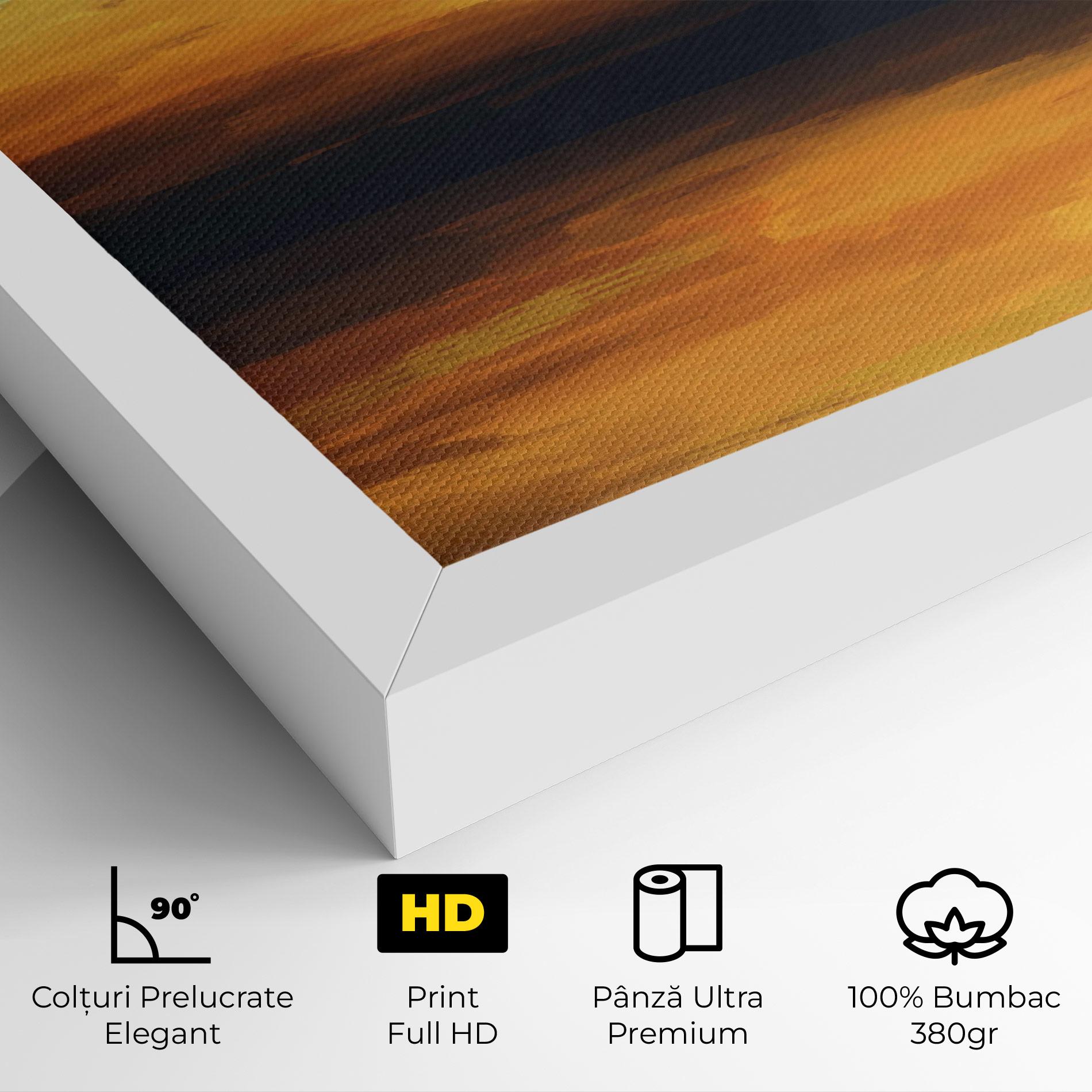 Tablou Canvas Sunset Oil Paint mockup 4