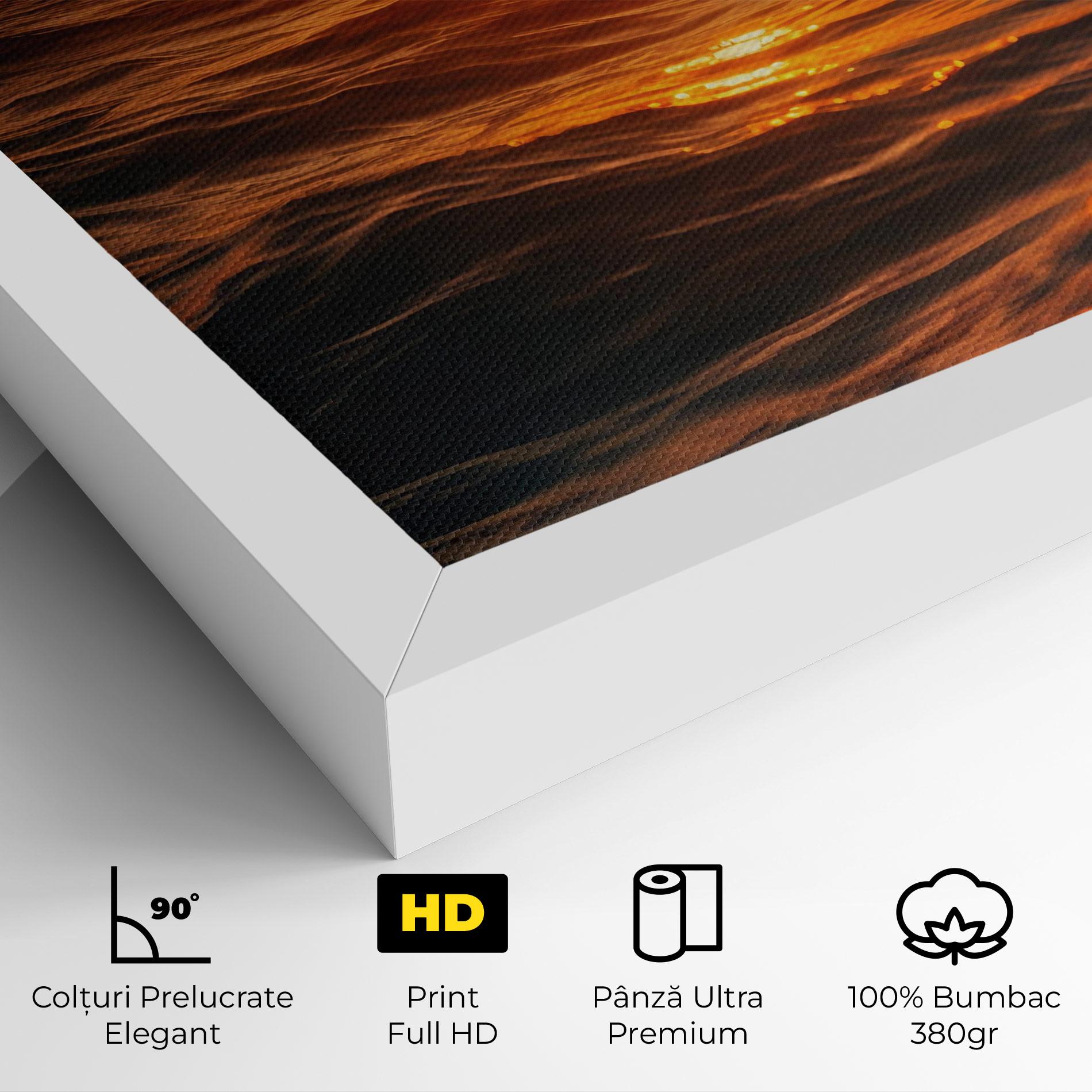 Tablou Canvas Waves During Sunset mockup 4
