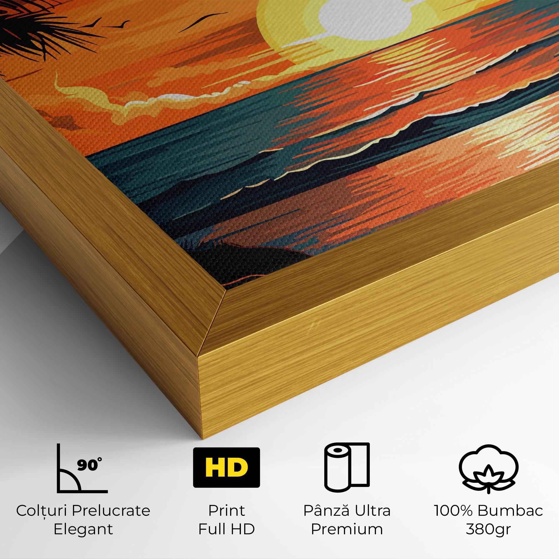 Tablou Canvas Amazing Sunset View mockup 4