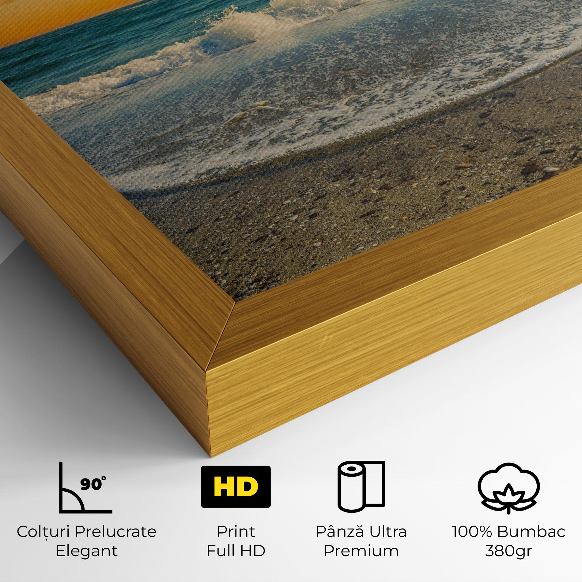 Tablou Canvas Beach Dramatic Sunset mockup 4