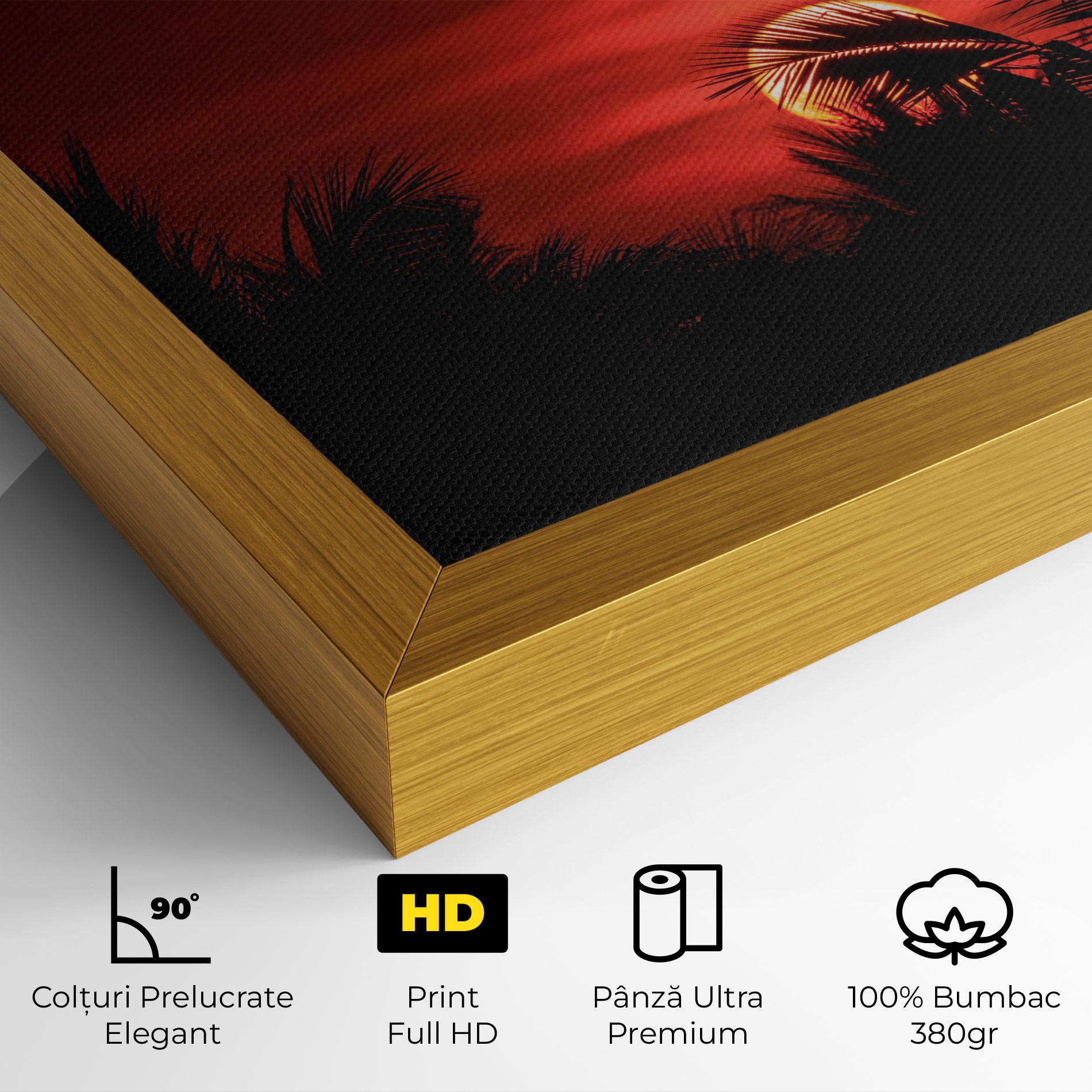Tablou Canvas Coconuts Tree Sunset mockup 4