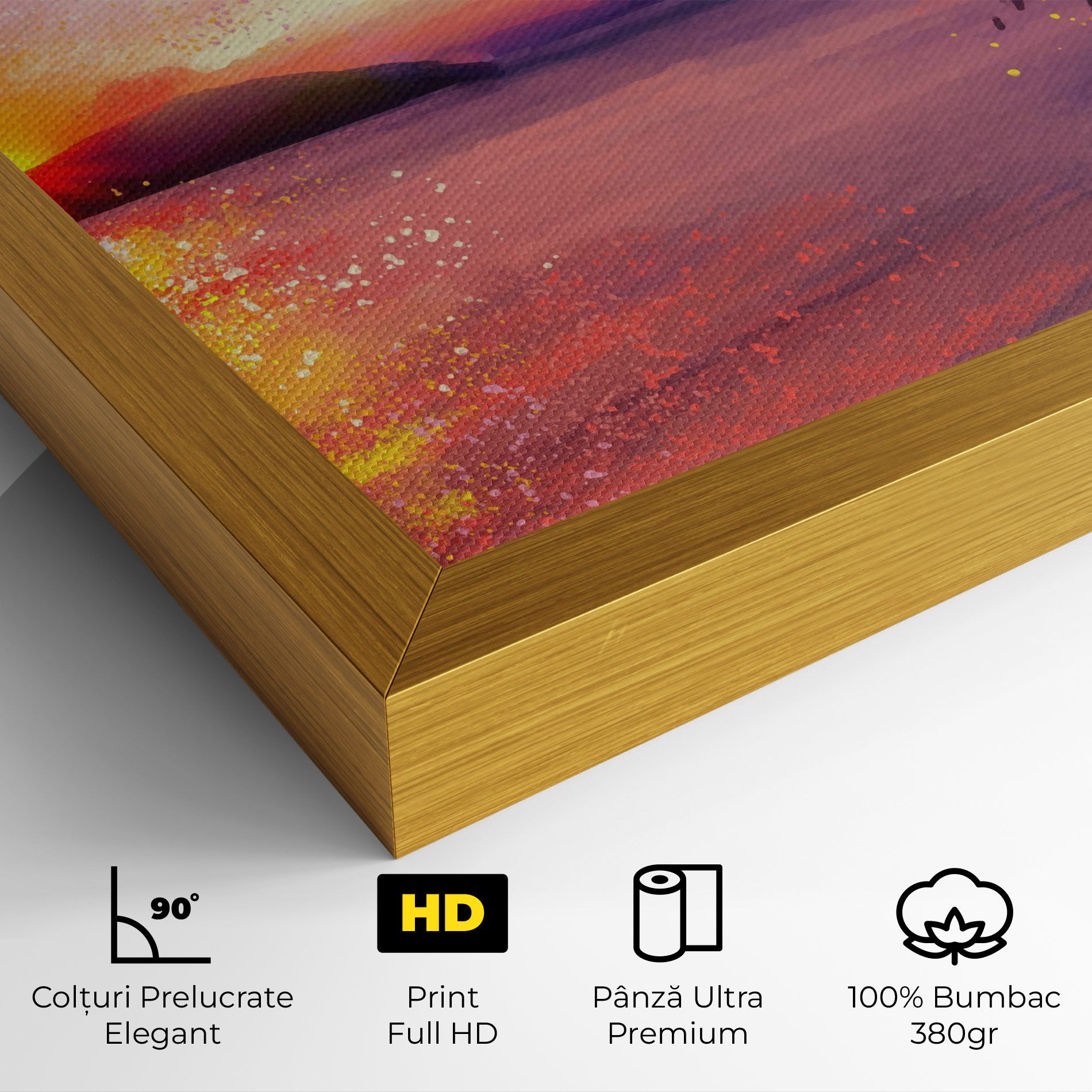 Purple Sunrise Art mockup 4